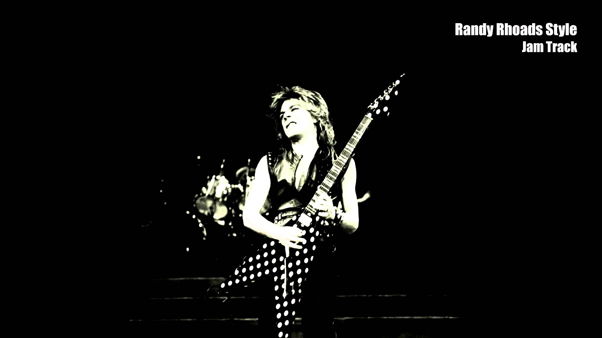 1920x1080 Randy Rhoads Style / Key: Am (Jam Track), Desktop