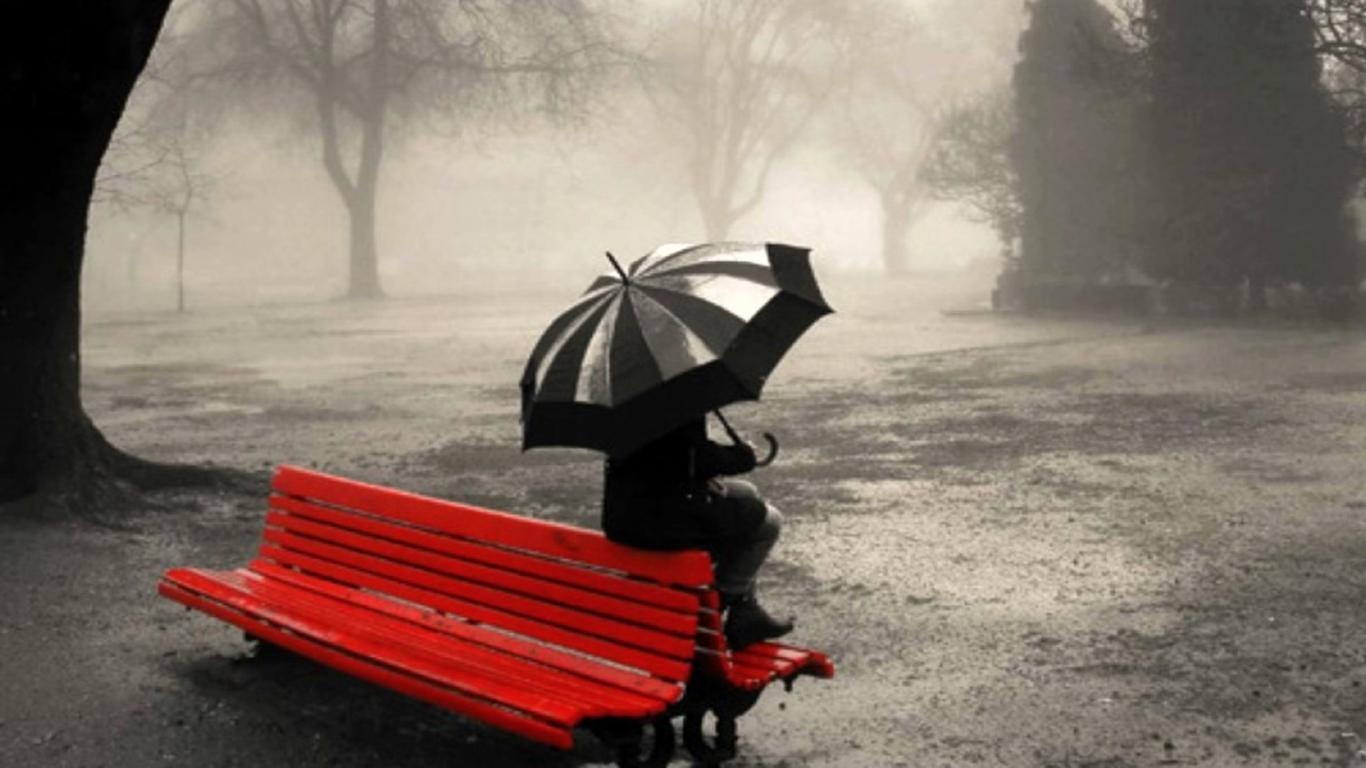 1370x770 Lonely Girl Image, Desktop