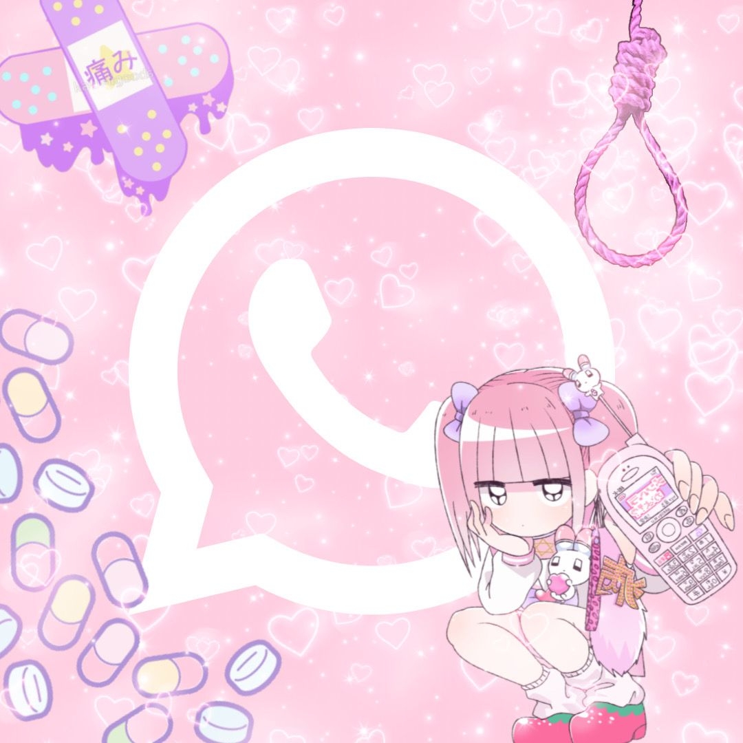 1080x1080 Yami Kawaii Menhera Whatsapp Logo Icon, Phone