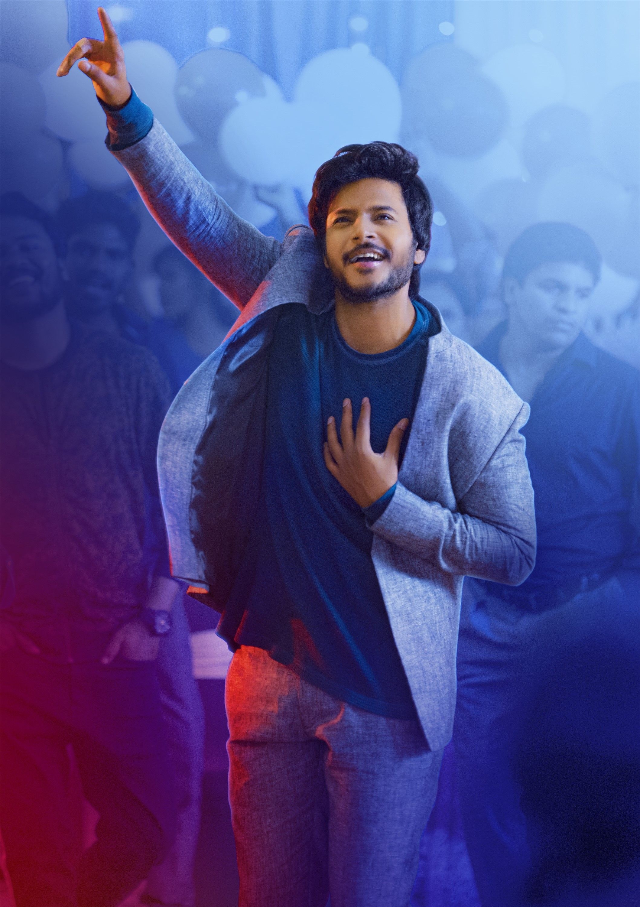 2120x3000 Sundeep Kishan's A1 Express with Hockey backdrop. New Movie Posters, Phone