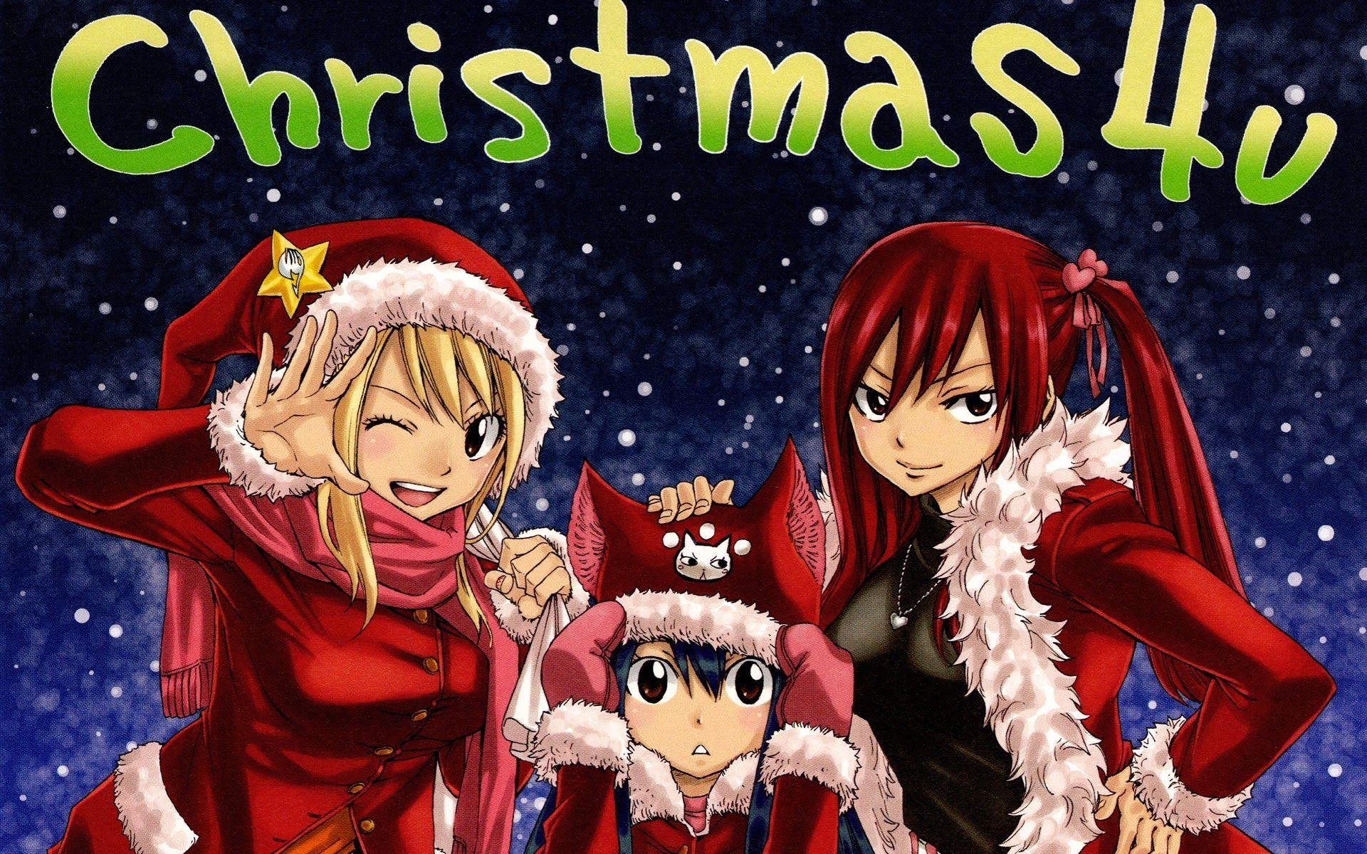 1920x1200 fairy tail anime christmas wallpaper HD download background image, Desktop