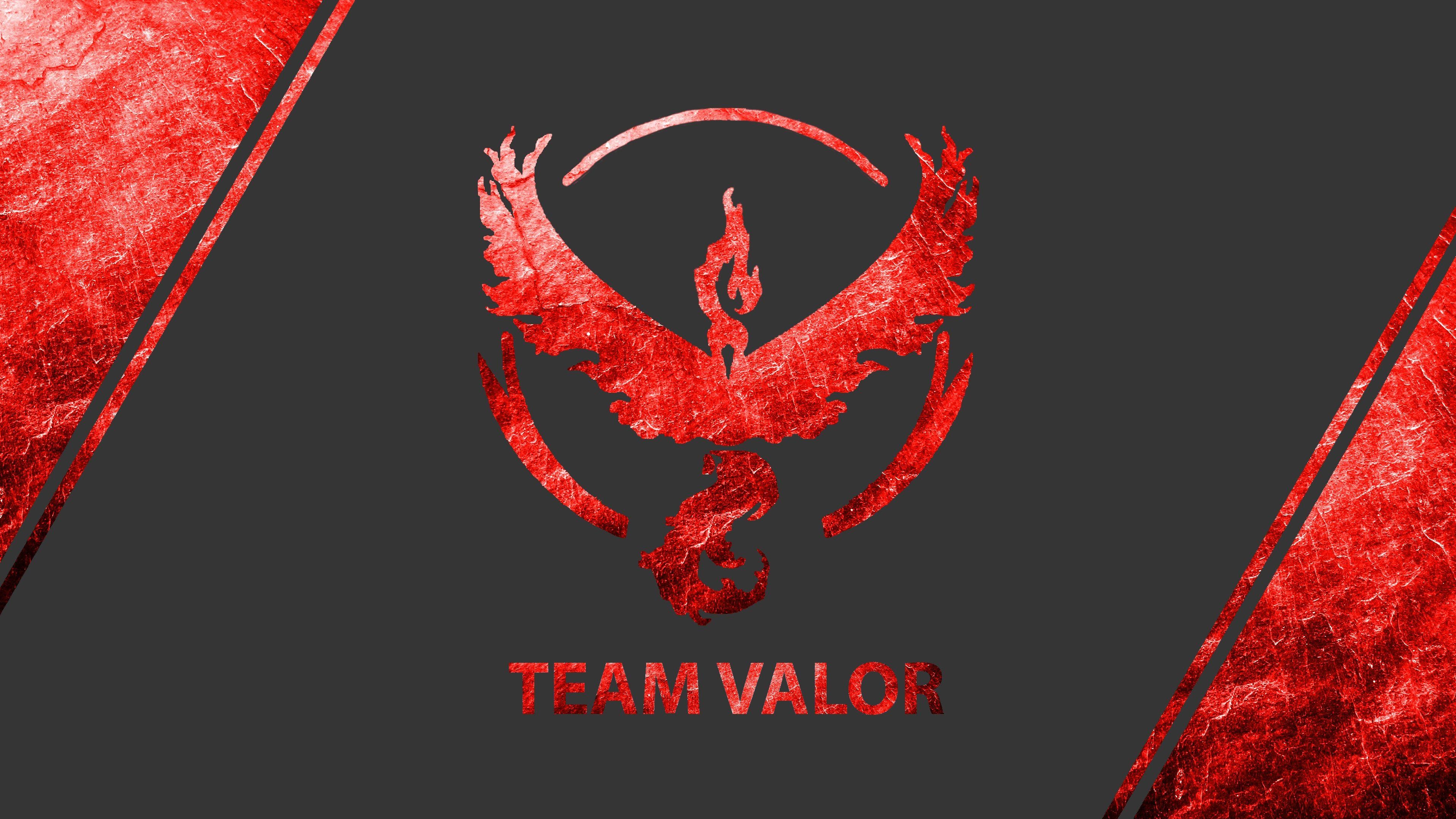 3840x2160 Wallpaper Pokemon Go, Team Valor, Team Red, 4K, Games, Desktop