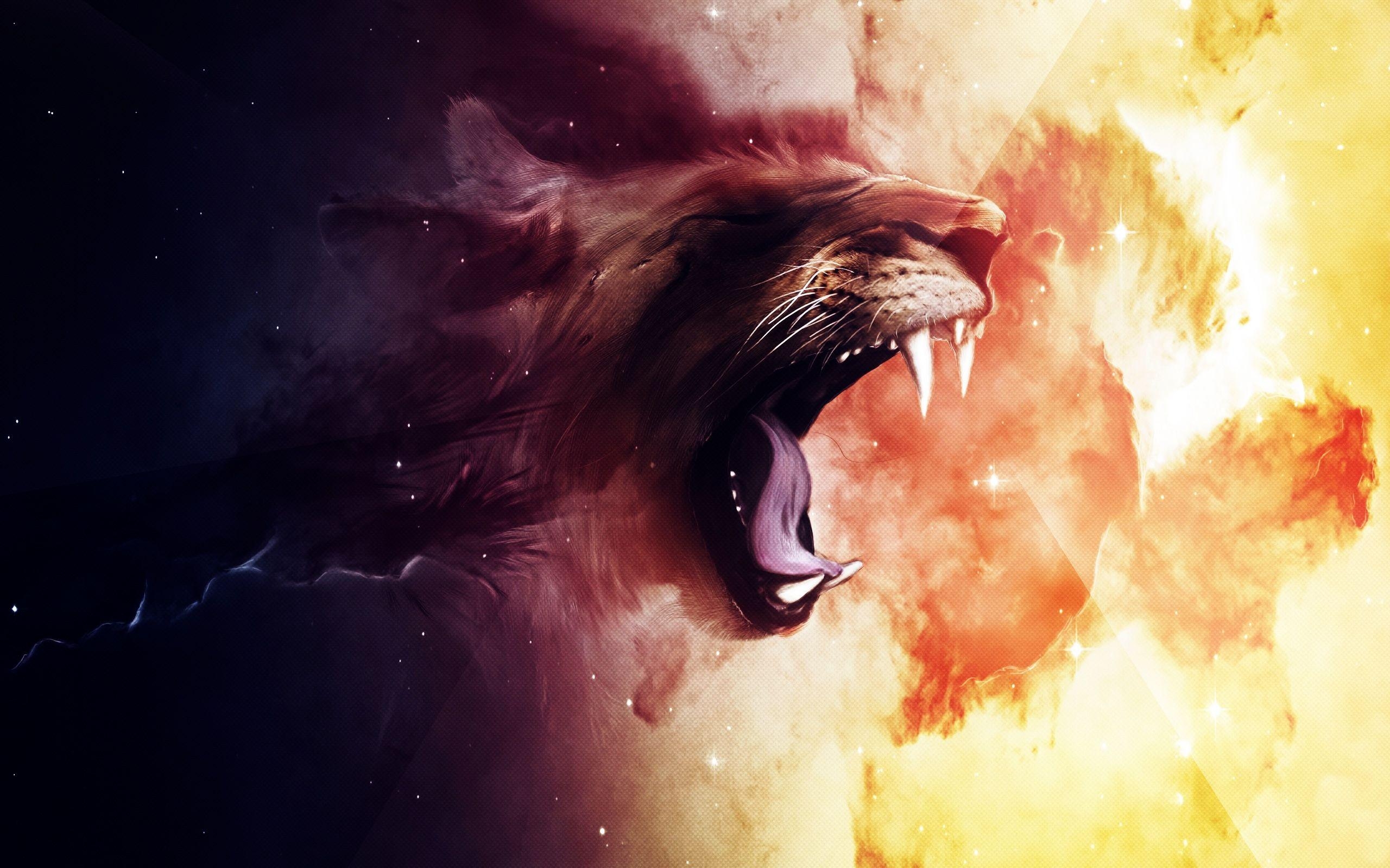 2560x1600 Roaring Lion Wallpaper, Desktop