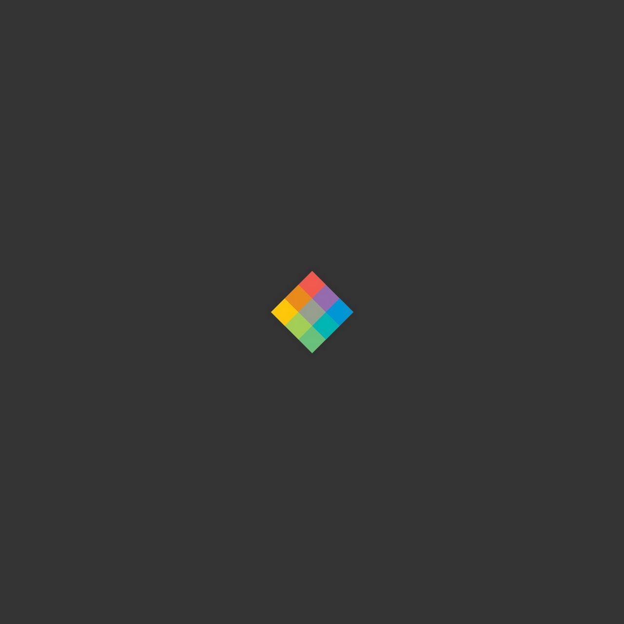 1280x1280 Download wallpaper  minimalist cube, bright, background, Phone