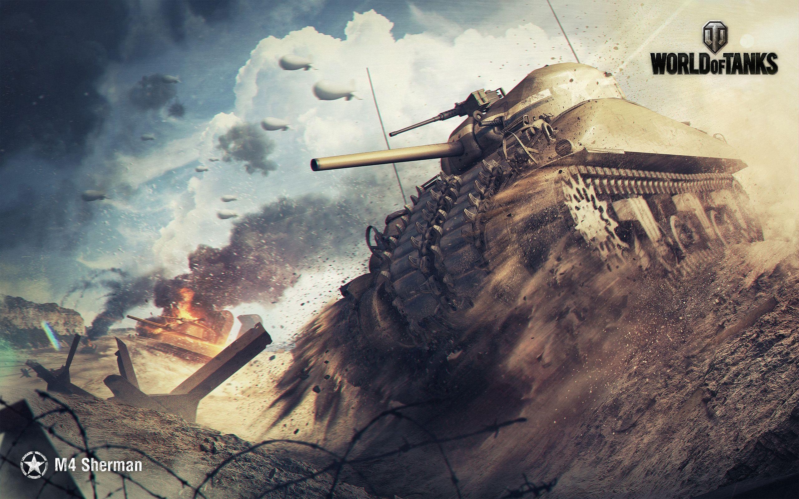 2560x1600 M4 Sherman World of Tanks Wallpaper, Desktop