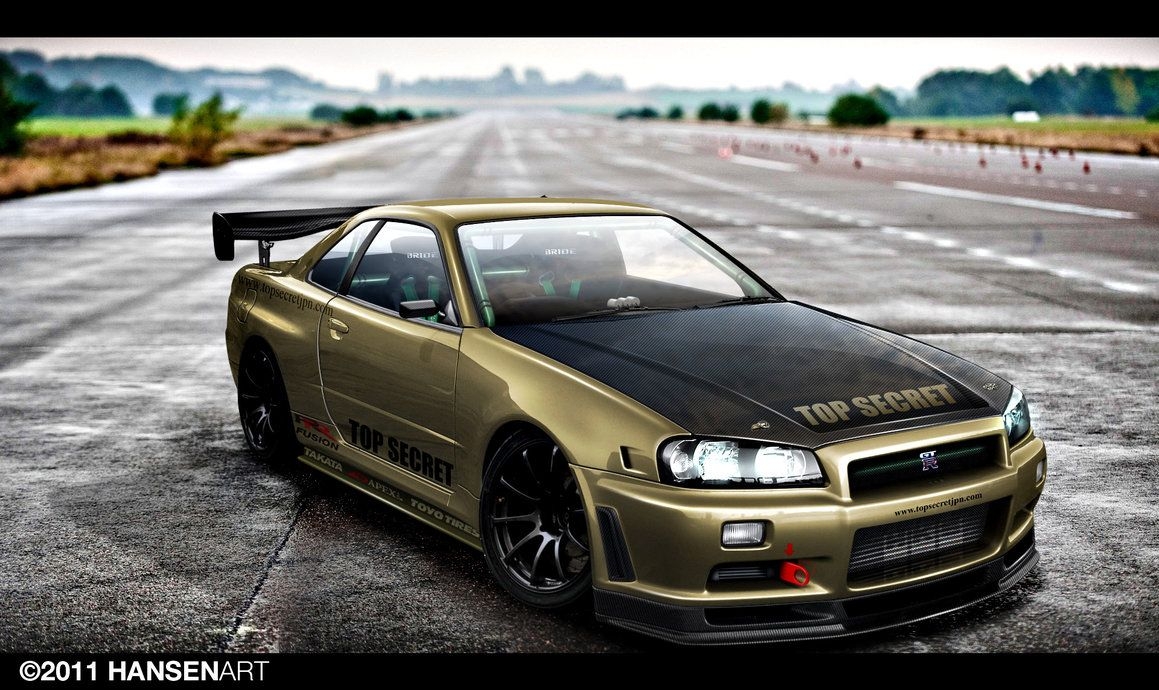 1160x690 Free download Nissan Skyline GTR R34 by ilPoli Desktop Wallpaper, Desktop