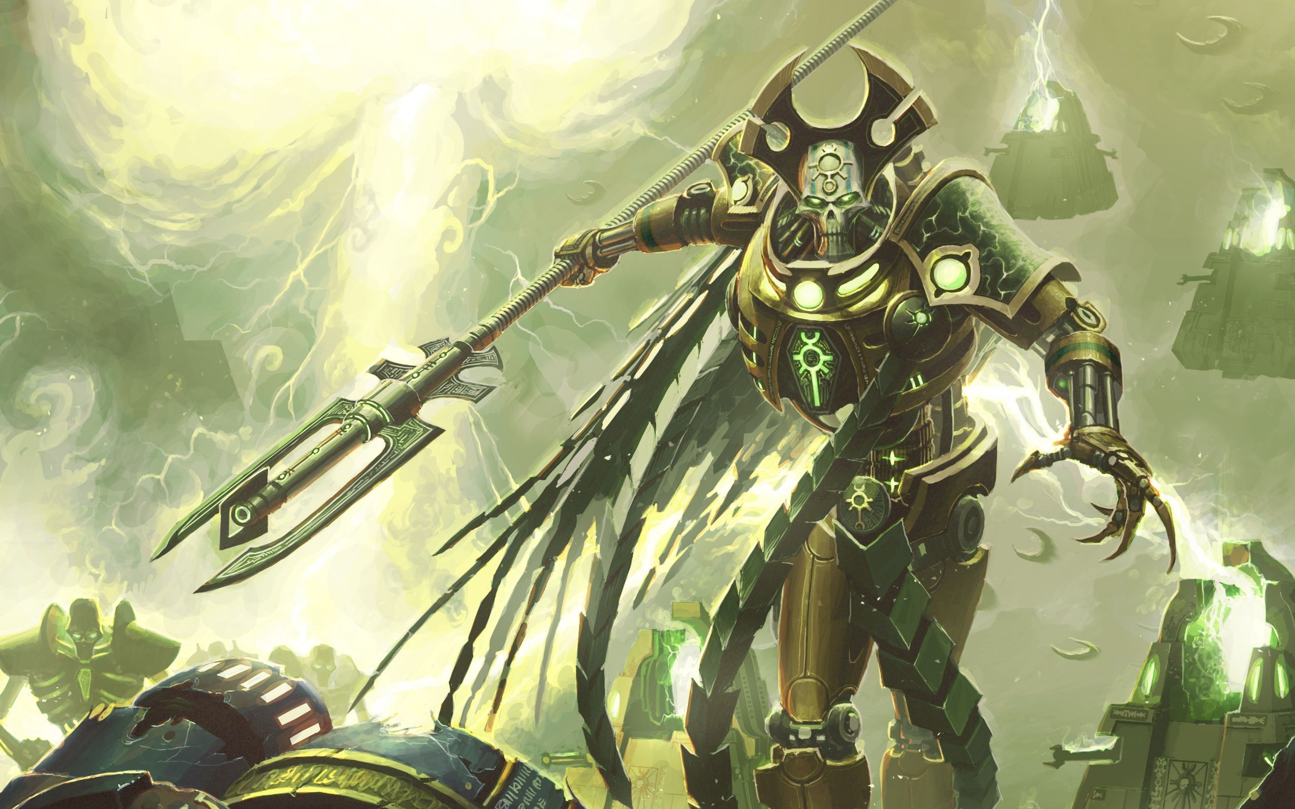 2550x1600 Necron Lord HD. Warhammer, Warhammer 40k necrons, Warhammer 40k art, Desktop