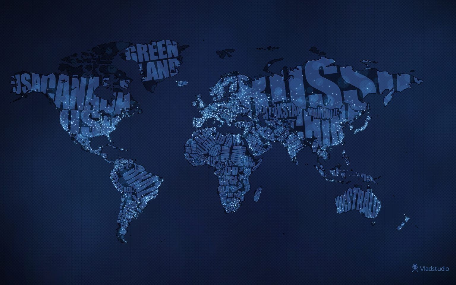 1540x960 Typographic World Map Night Hd.wpmap.org, Desktop