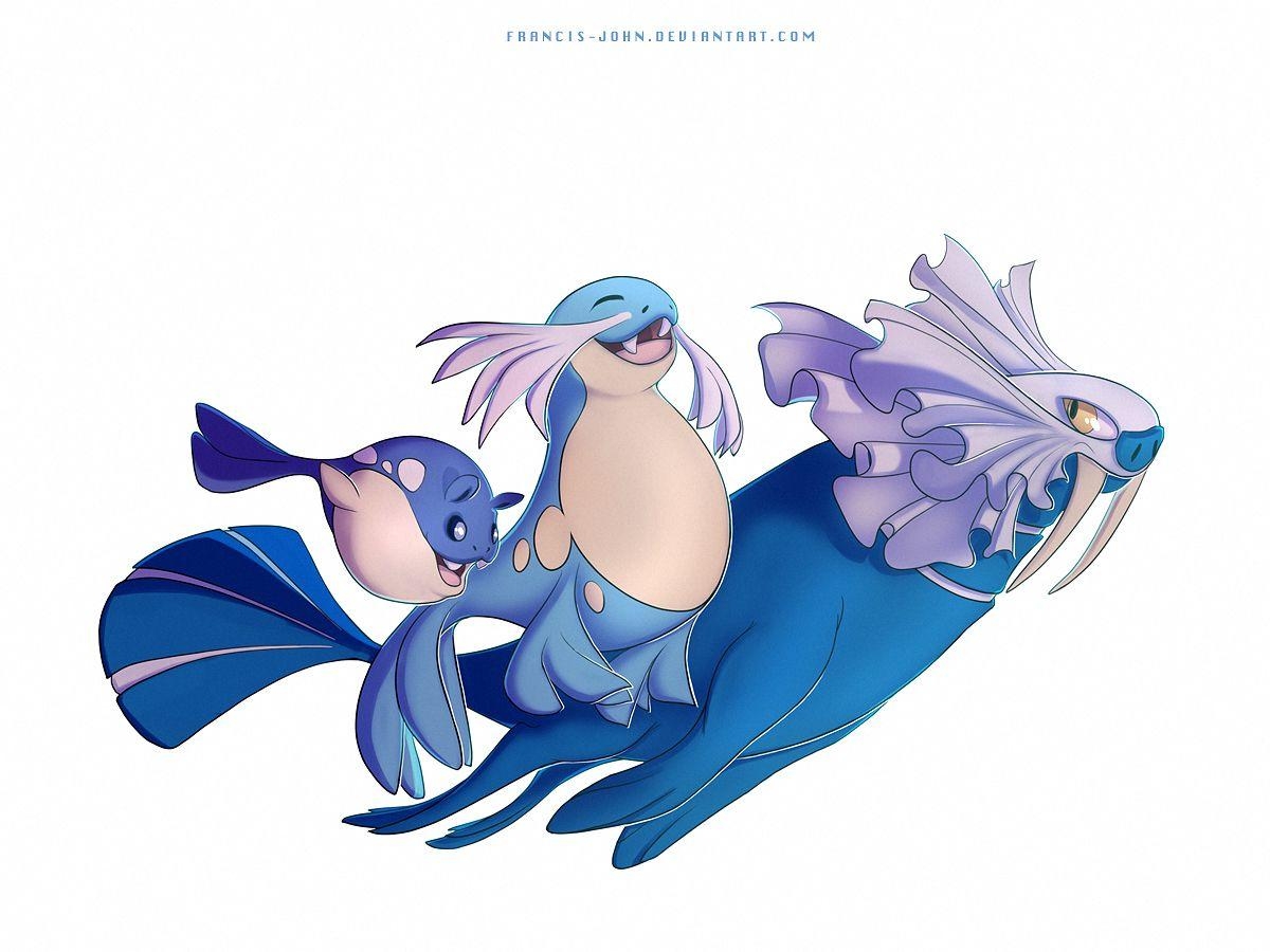 1200x900 Spheal Sealeo And Walrein By Francis John, Desktop