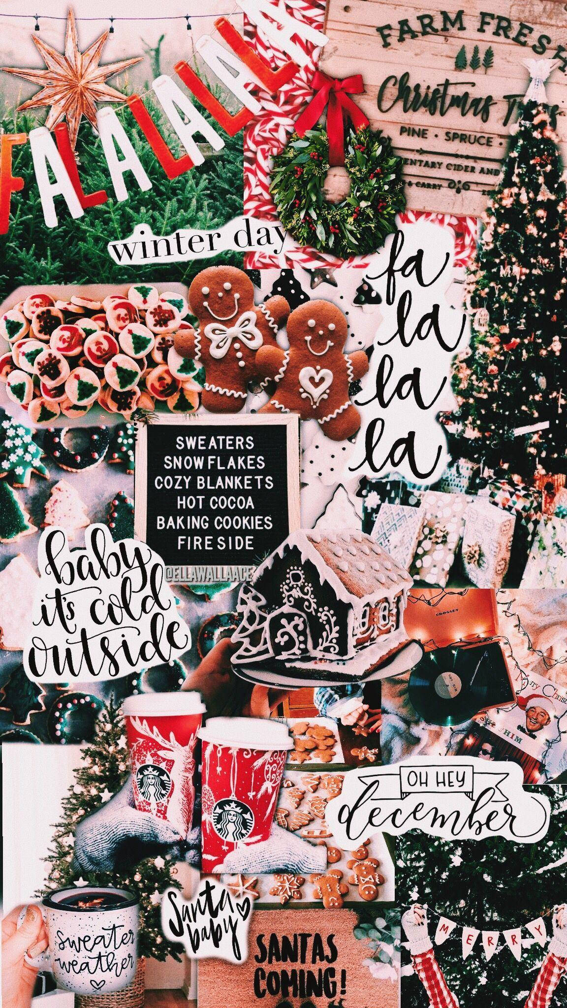 1160x2050 Download December Christmas Aesthetic Preppy PFP Wallpaper, Phone