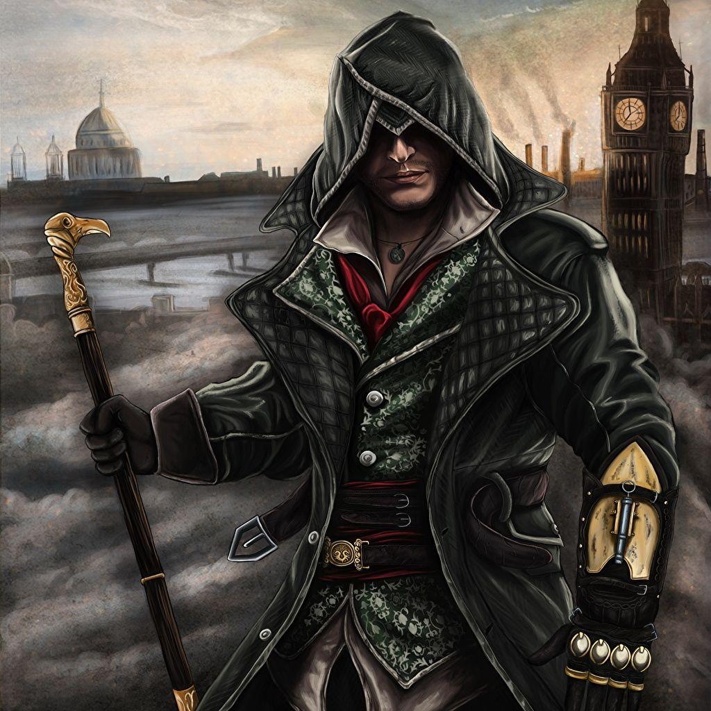 1030x1030 Picture Assassin's Creed Syndicate Men Jacob Frye Games Hood, Phone