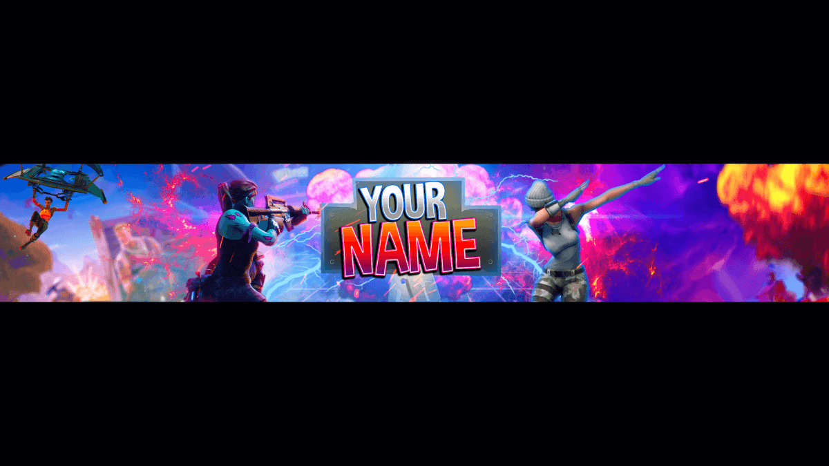 1200x680 FORTNİTE YOUTUBE BANNER FREE PSD DOWNLOAD. Vortex Kermit, Desktop