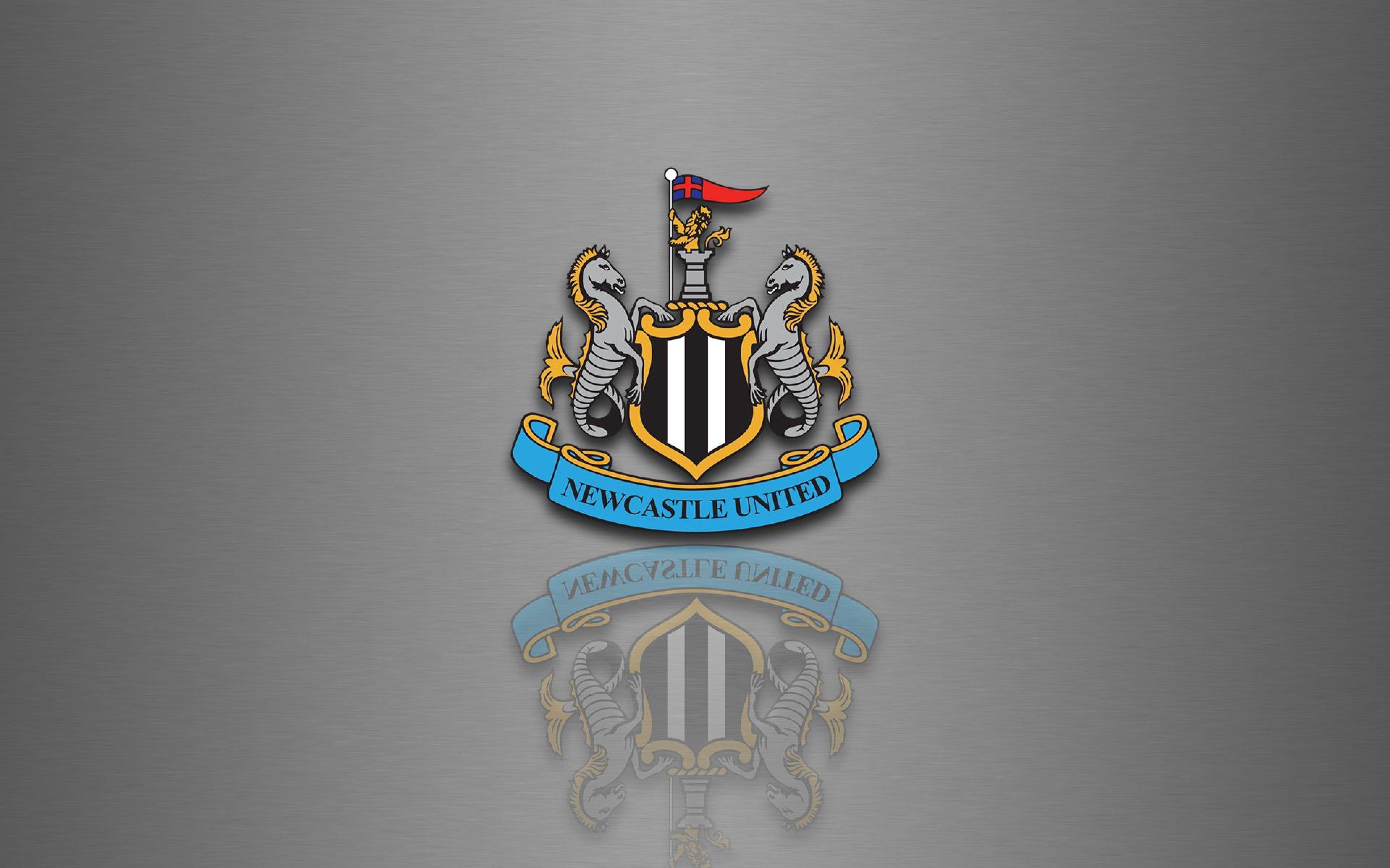 3840x2400 HD Background Newcastle United Logo Football Club Silver, Desktop