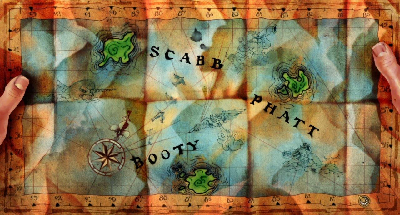 1280x690 Monkey Island 2: LeChuck's Revenge Map, Tri Island Area (SE) - DJ, Desktop