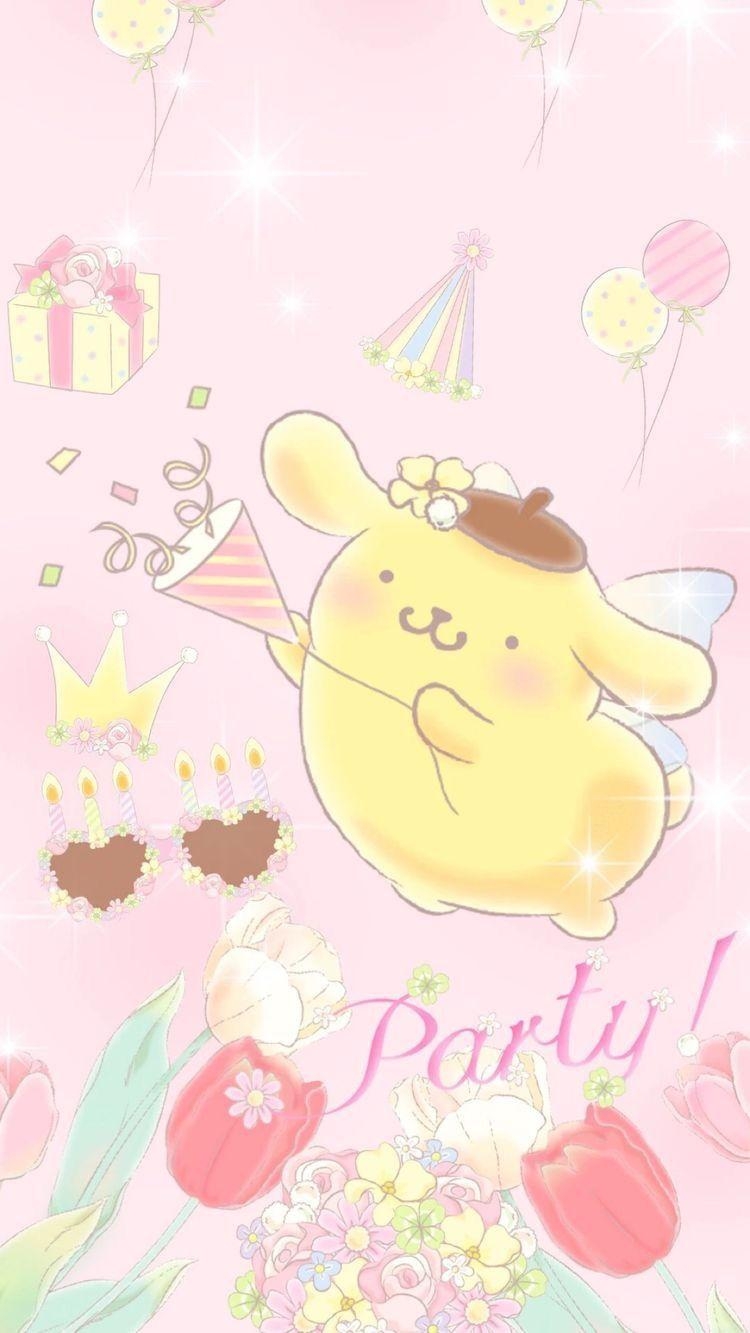 750x1340 Pom Pom Purin (by t.). Sanrio, Phone