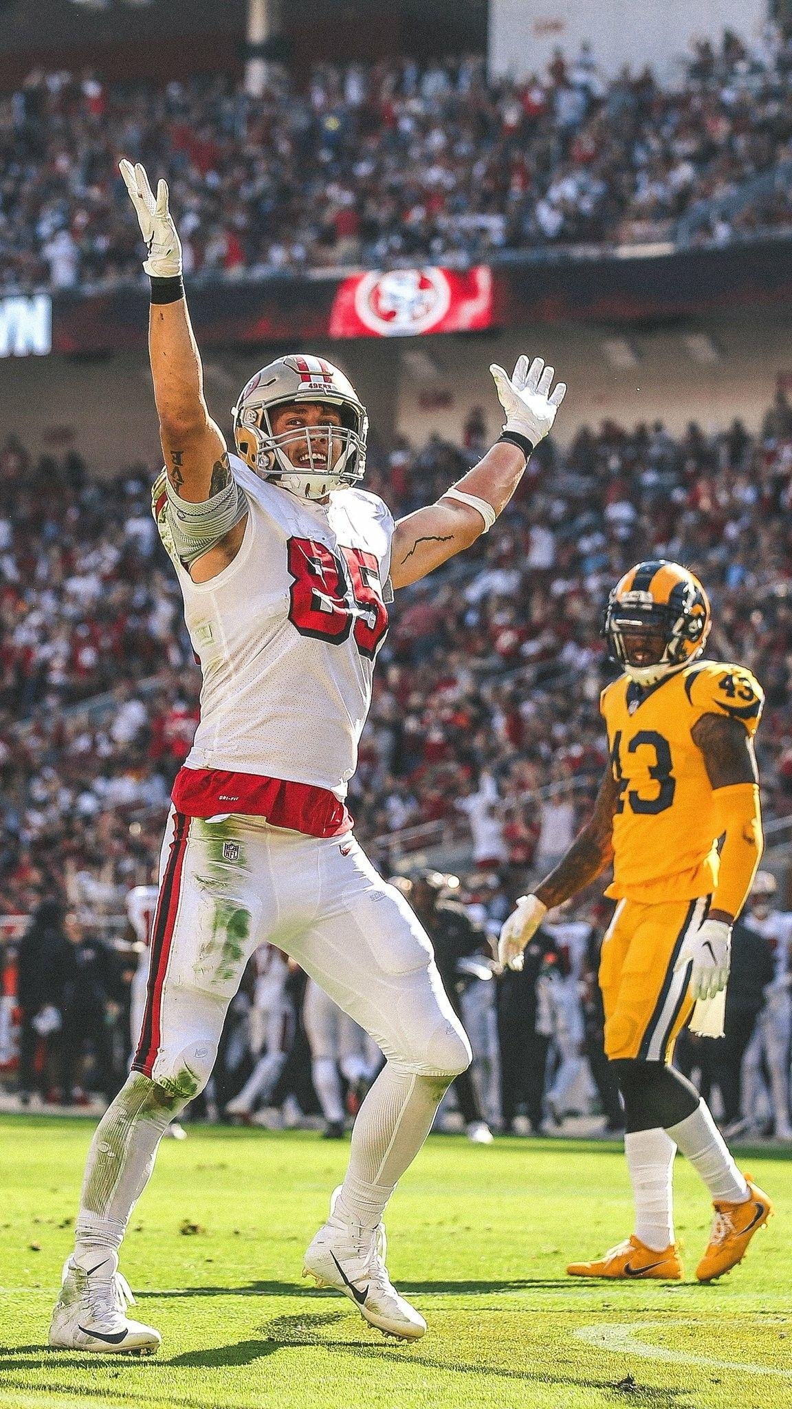 1160x2050 George Kittle. San Francisco 49ersers players, Nfl, Phone