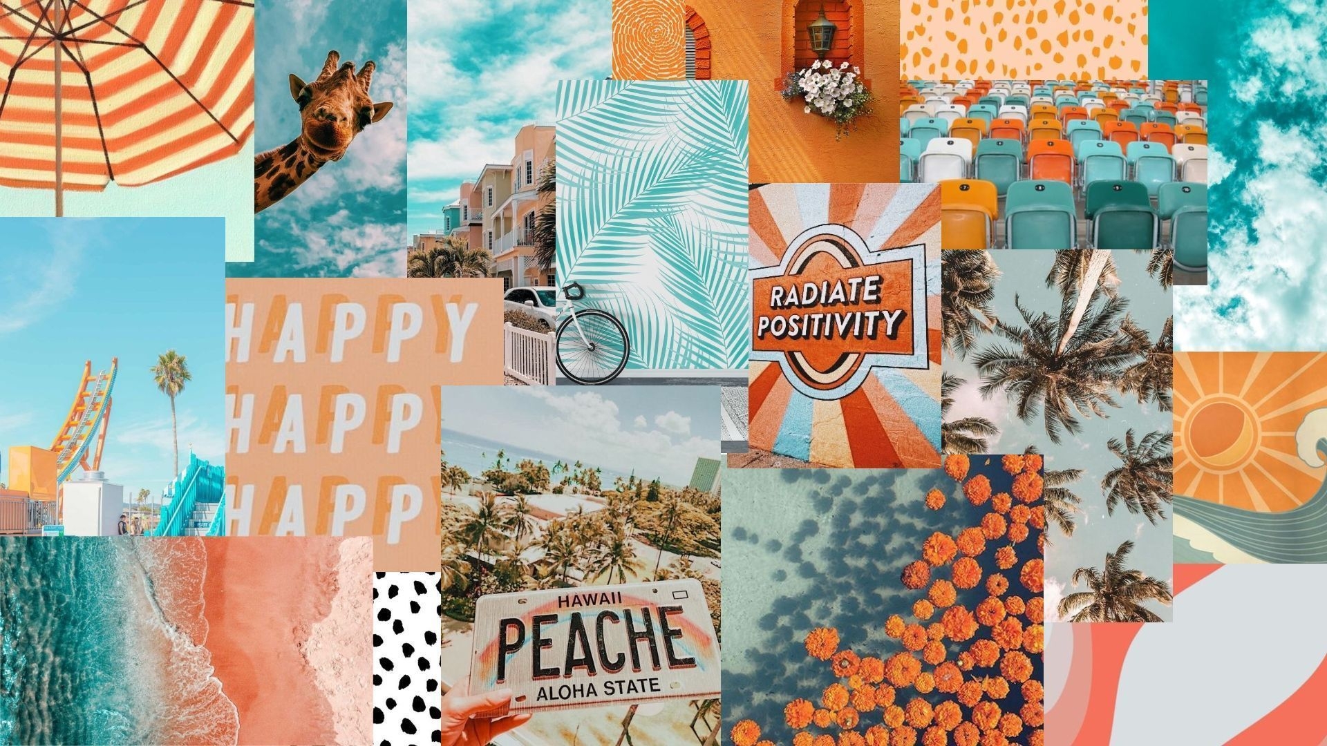 1920x1080 Collage Aesthetic Summer Laptop Wallpaper Free Collage Aesthetic Summer Laptop Background, Desktop