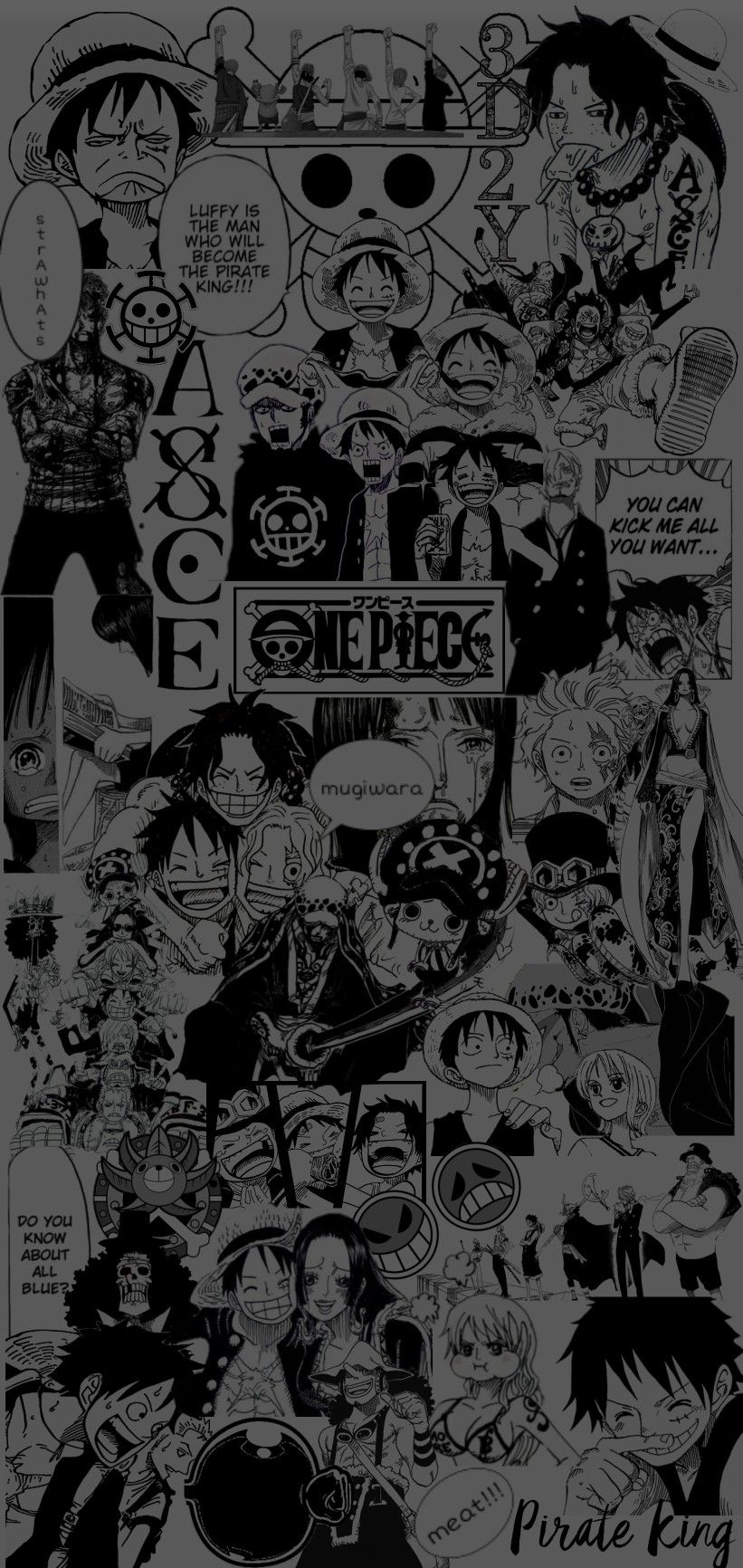 830x1740 One Piece Manga Wallpaper, Phone