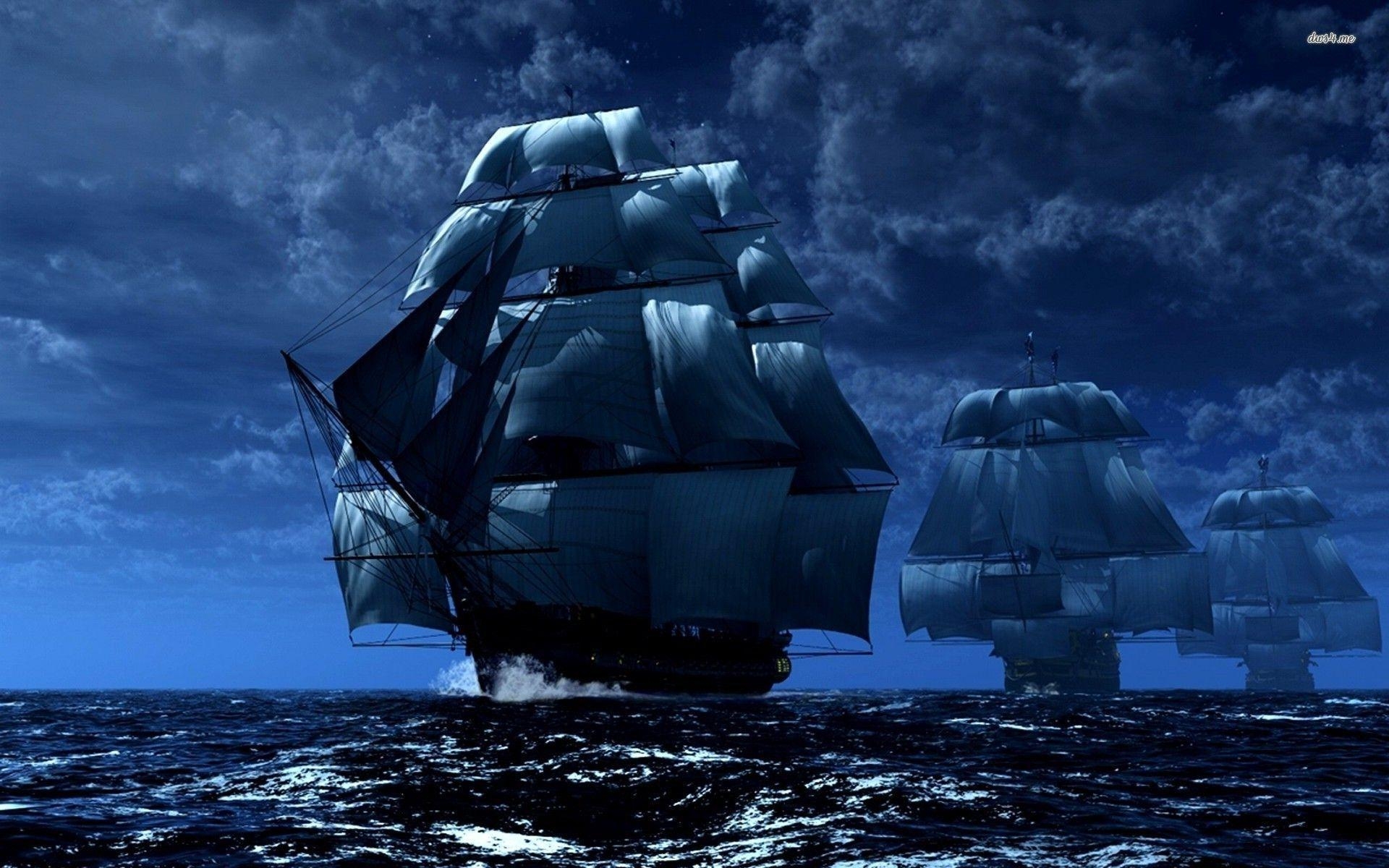 1920x1200 Pirate Ship Night Suche. I.b.k. Picture, Desktop