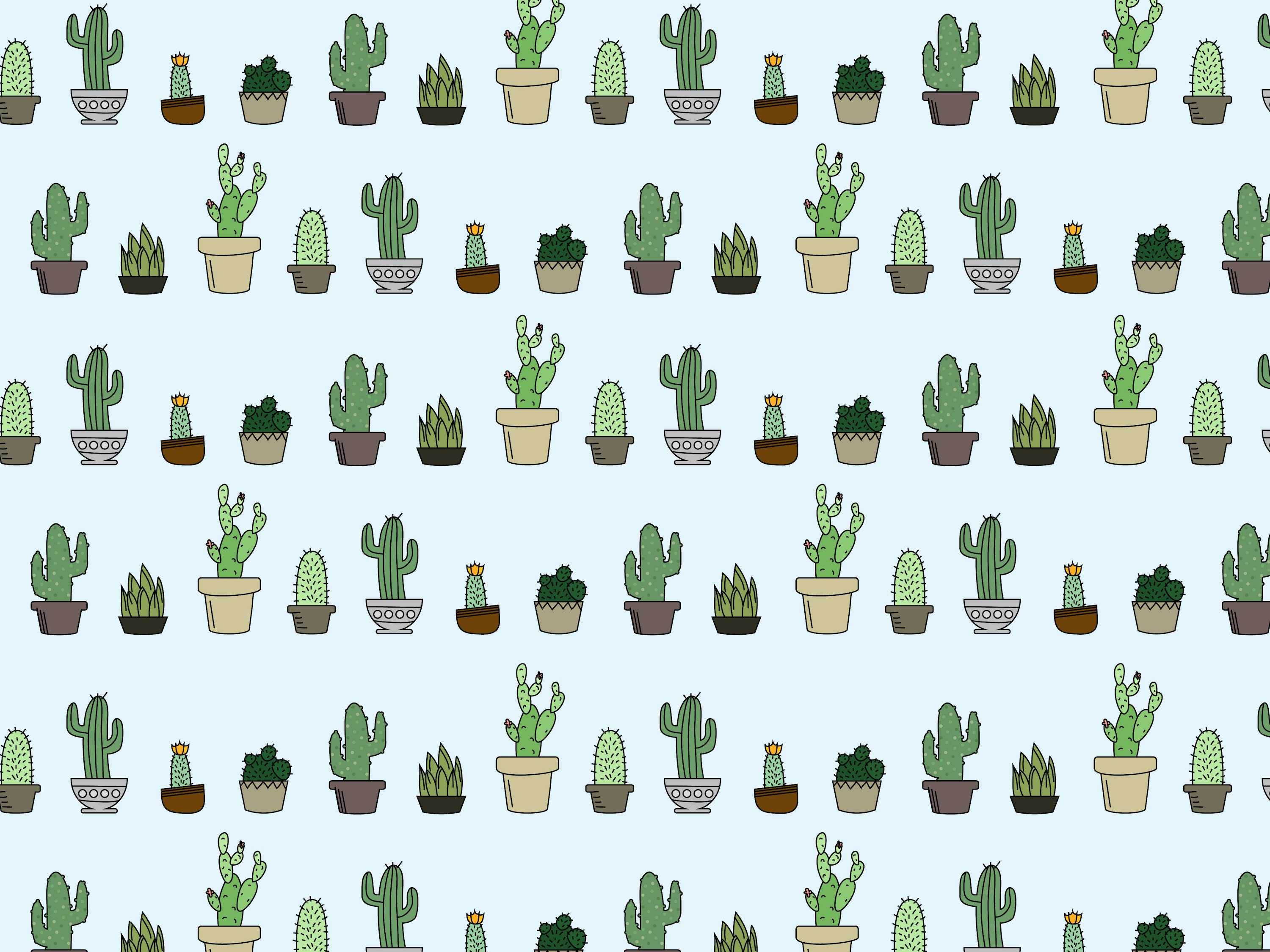 3000x2250 Aesthetic Cactus Wallpaper, Desktop