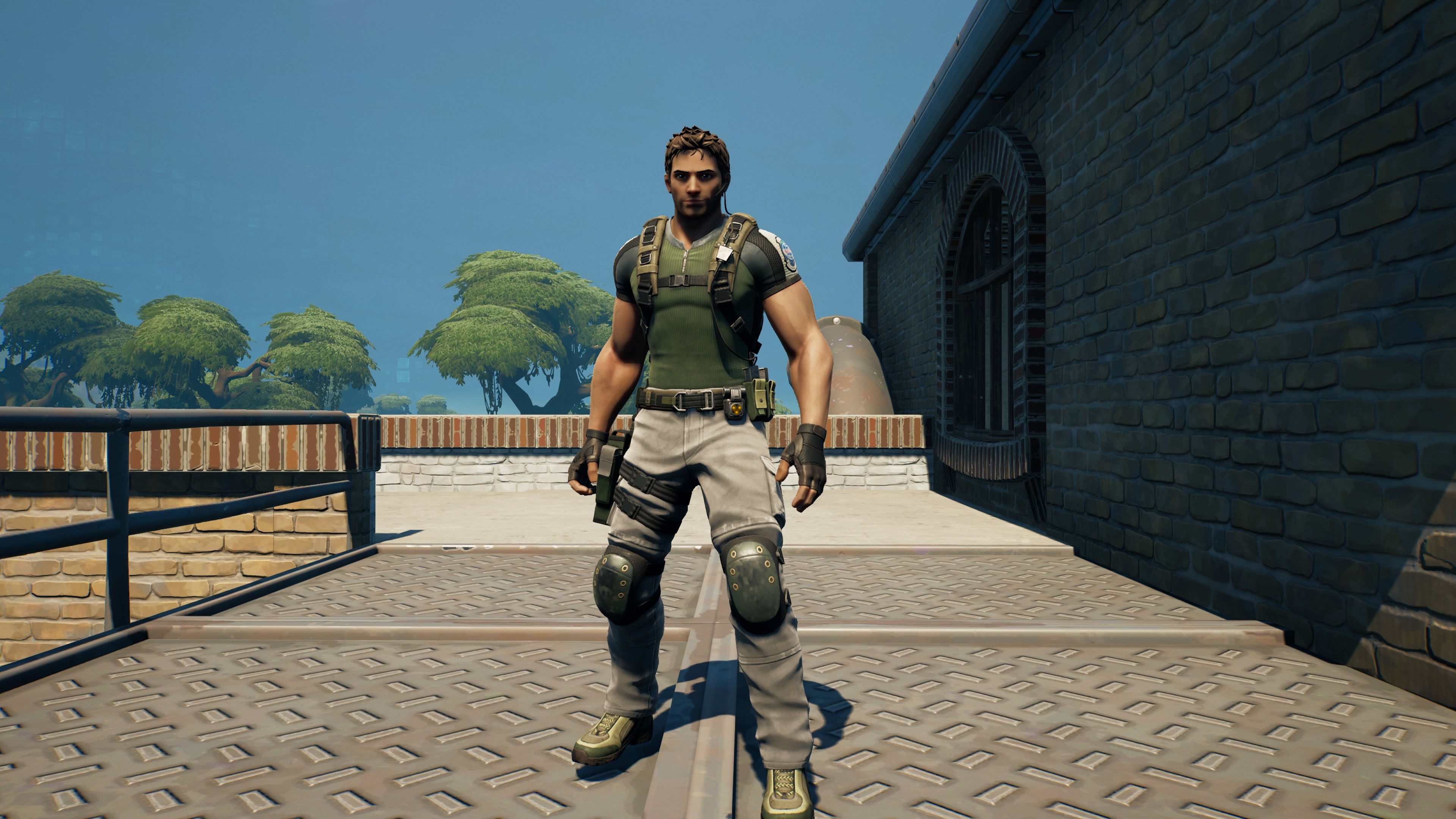 3840x2160 Chris Redfield Fortnite wallpaper, Desktop