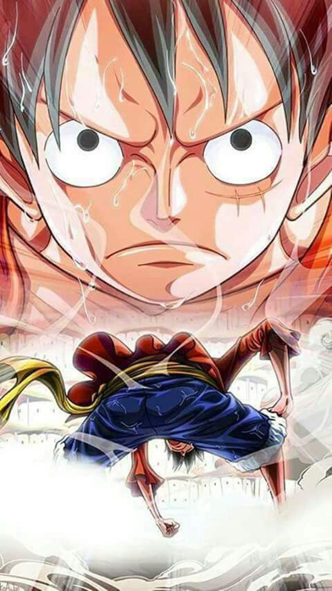 1080x1920 Luffy wallpaper 3. Seni anime, Seni, Karya seni 3D, Phone