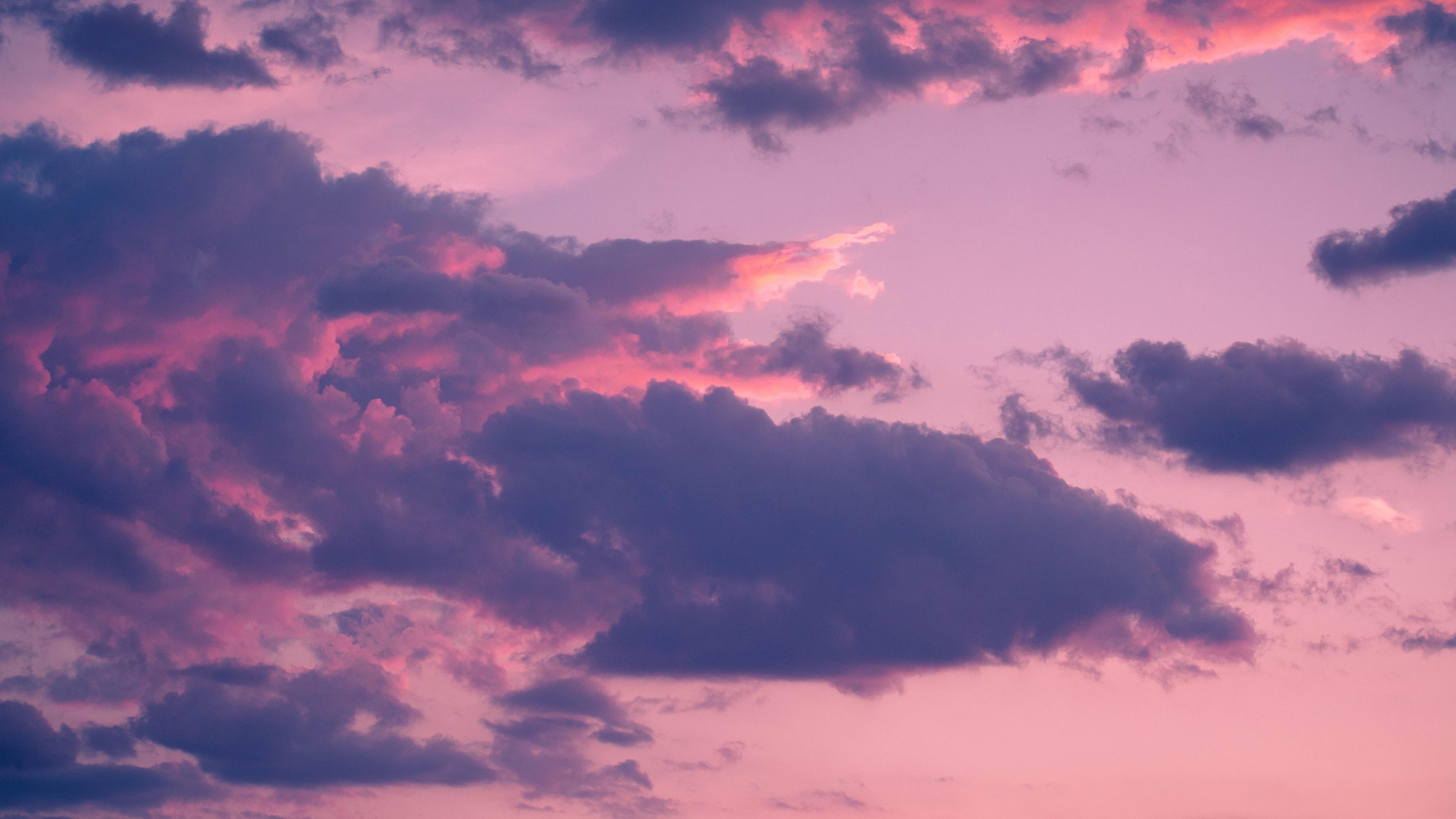 3840x2160 Download wallpaper  clouds, porous, sky, sunset 4k, Desktop