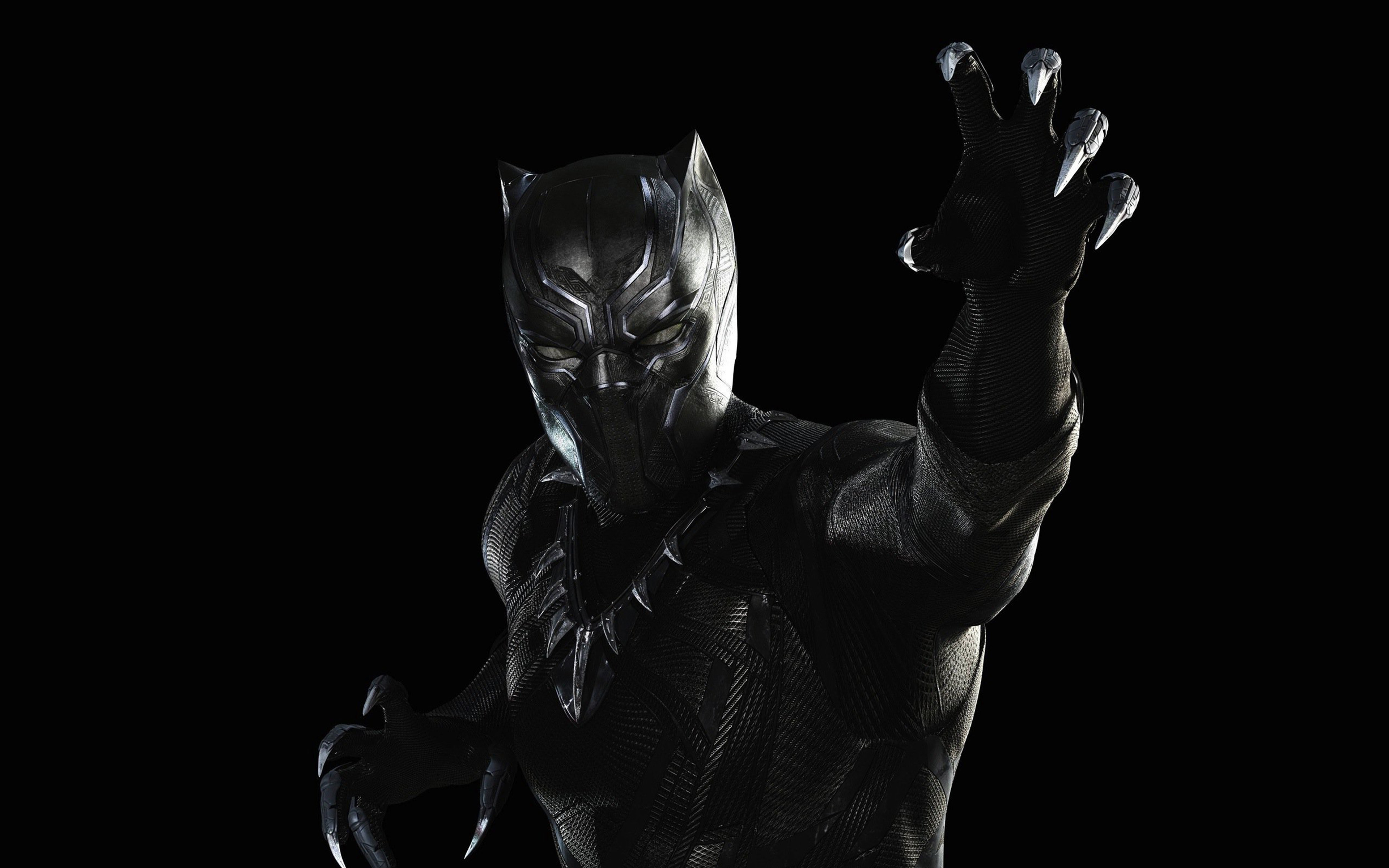 3840x2400 wallpaper for desktop, laptop. black panther marvel hero art illustration dark, Desktop