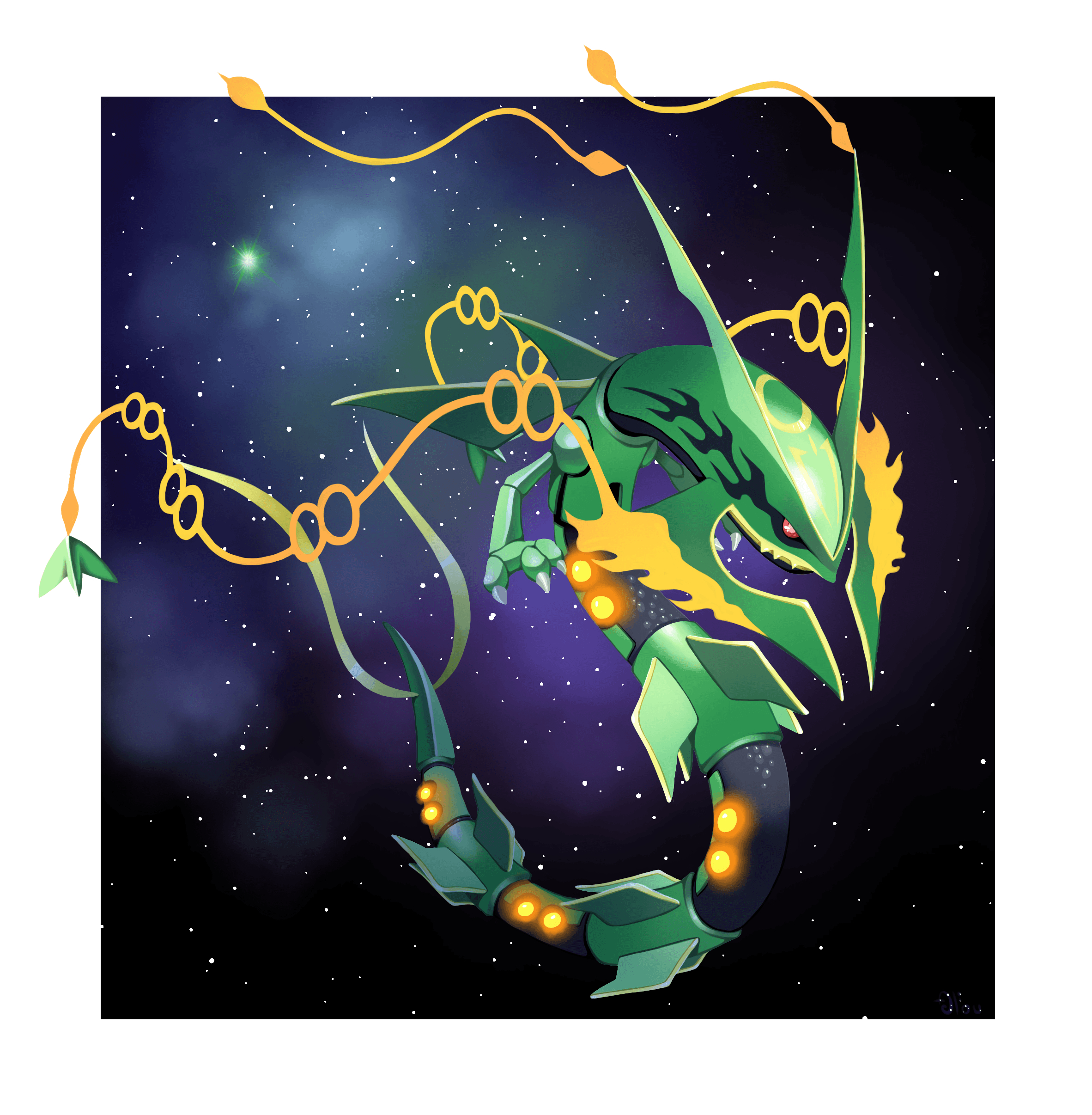 2370x2420 Mega Rayquaza, Phone