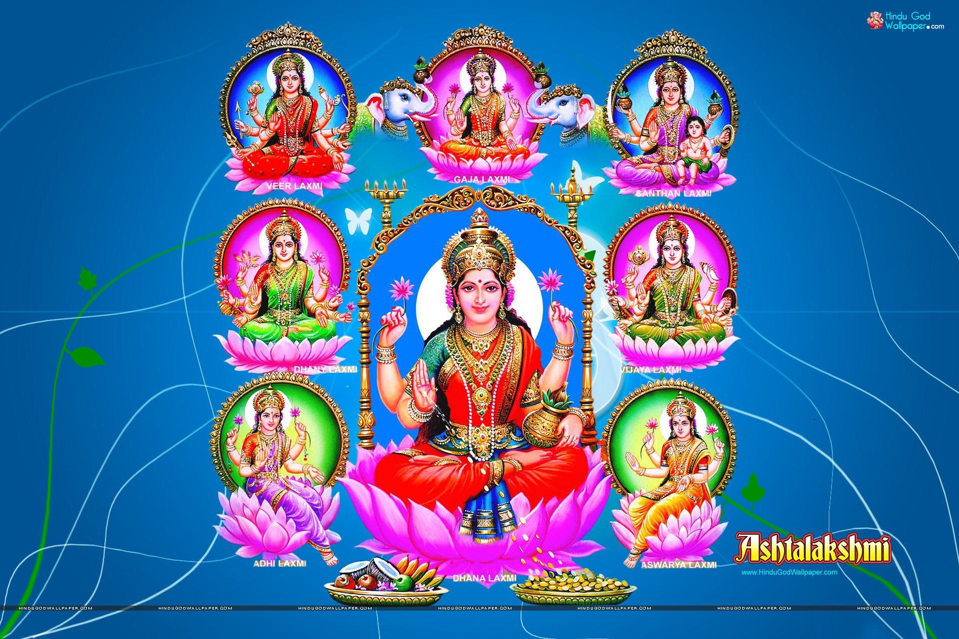 1920x1280 Goddess Ashta Lakshmi Wallpaper Free Download, Desktop