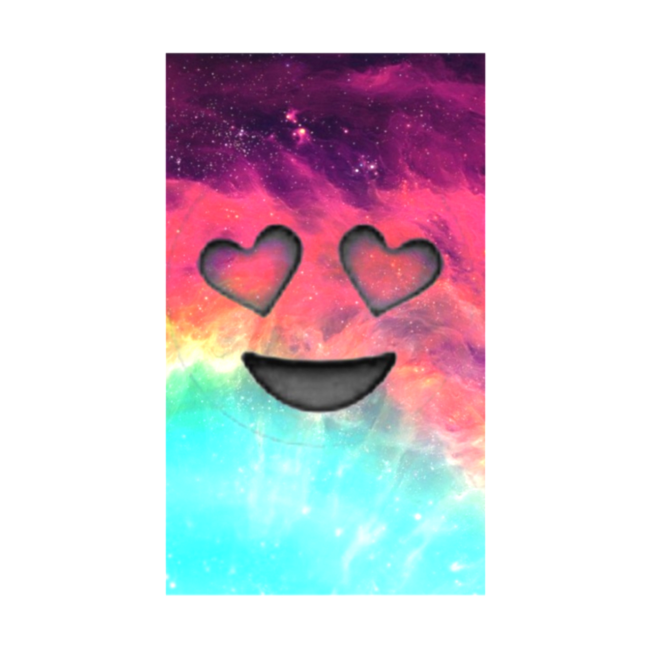 1280x1280 Background, Emoji And Galaxy Heart Eyes Emoji, Phone