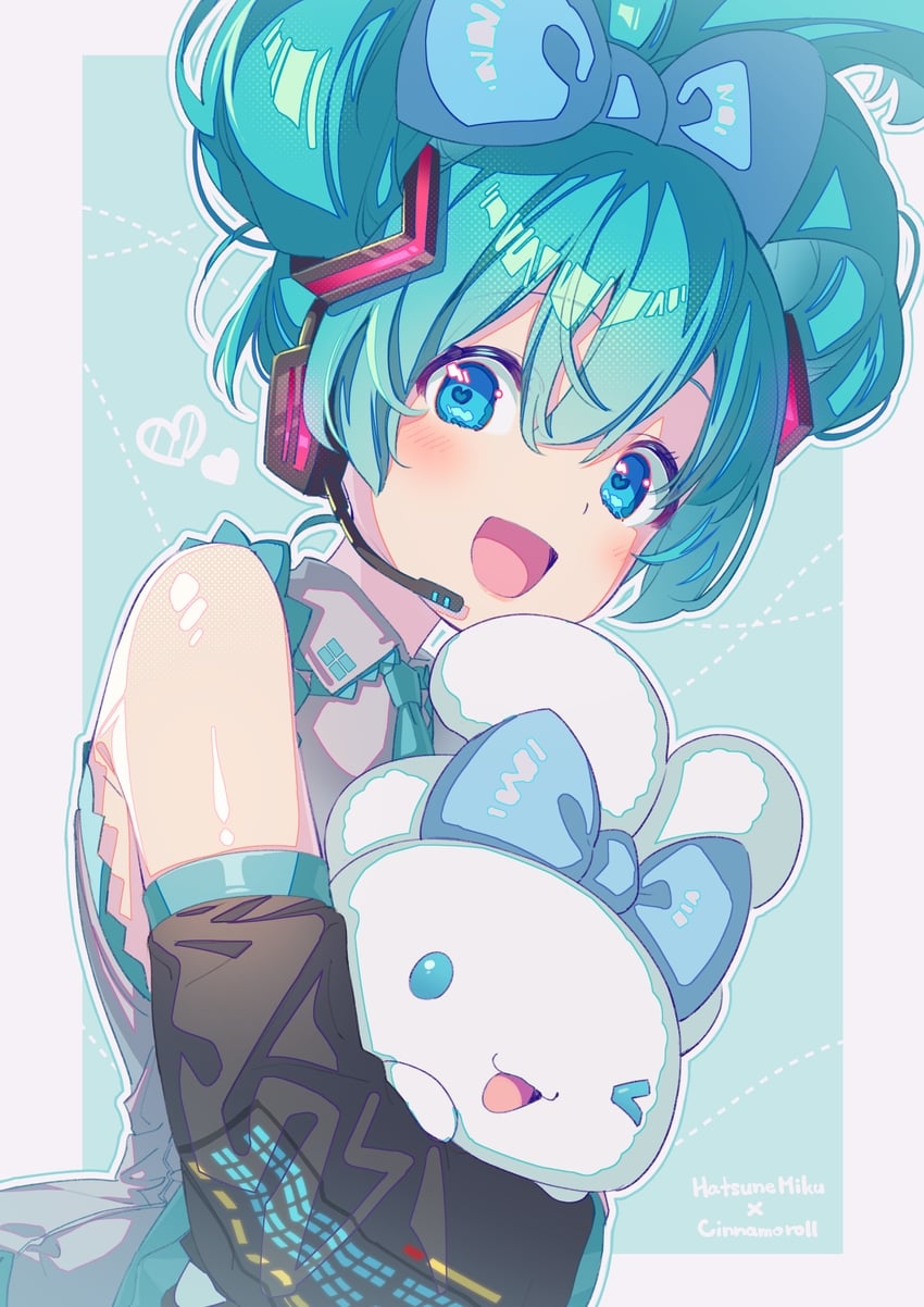 850x1210 hatsune miku, cinnamoroll, and cinnamiku (vocaloid and 1 more) drawn, Phone