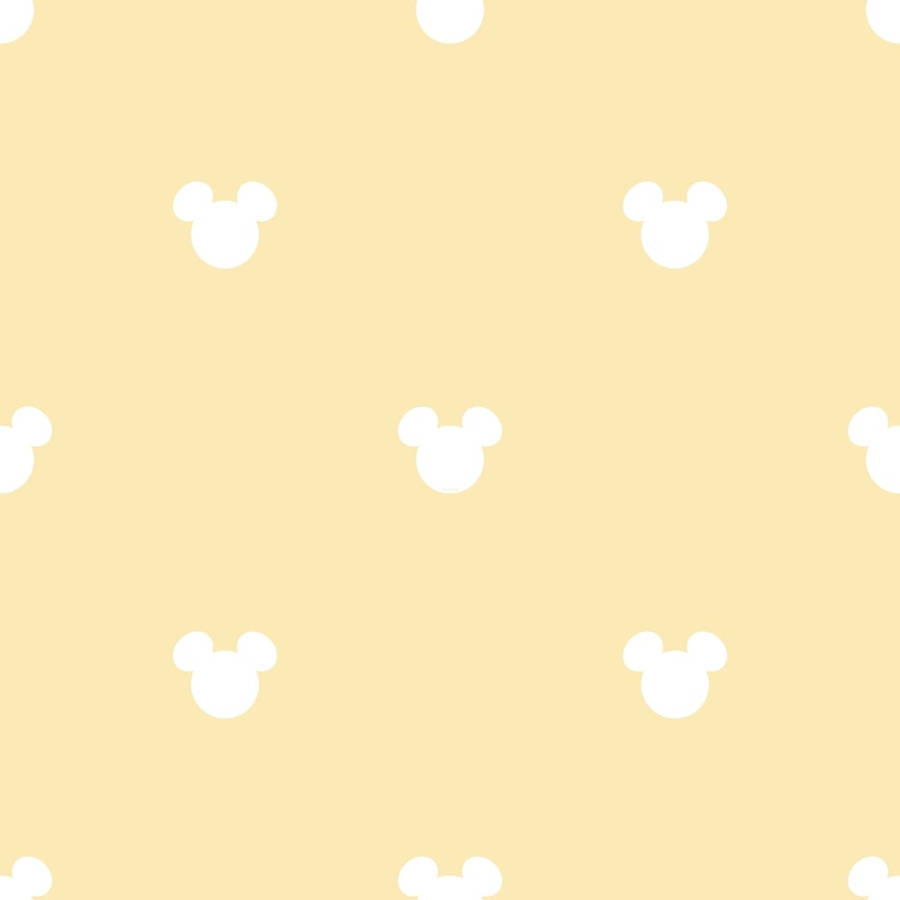 900x900 Download Disney Yellow Logo Patterns Wallpaper, Phone