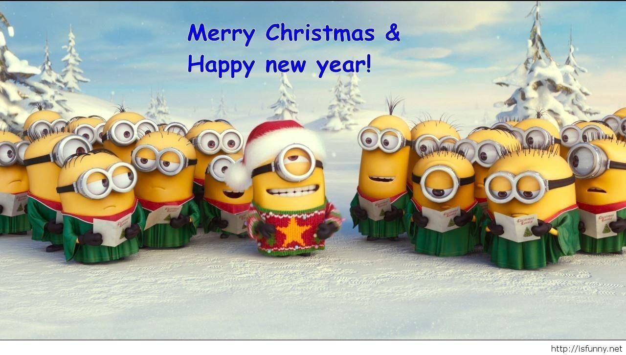 1280x730 Merry Christmas And Happy New Year Minions. Home Design Decorating, Desktop