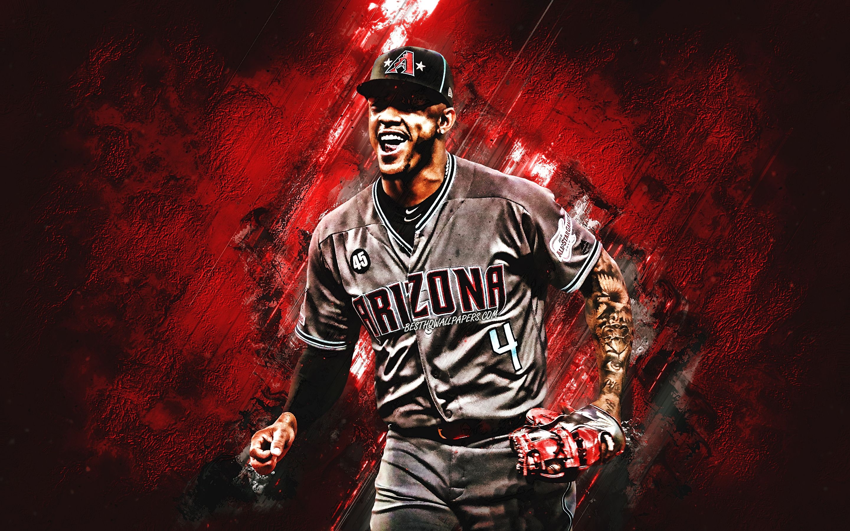 2880x1800 Download wallpaper Ketel Marte, Arizona Diamondbacks, MLB, Ketel, Desktop