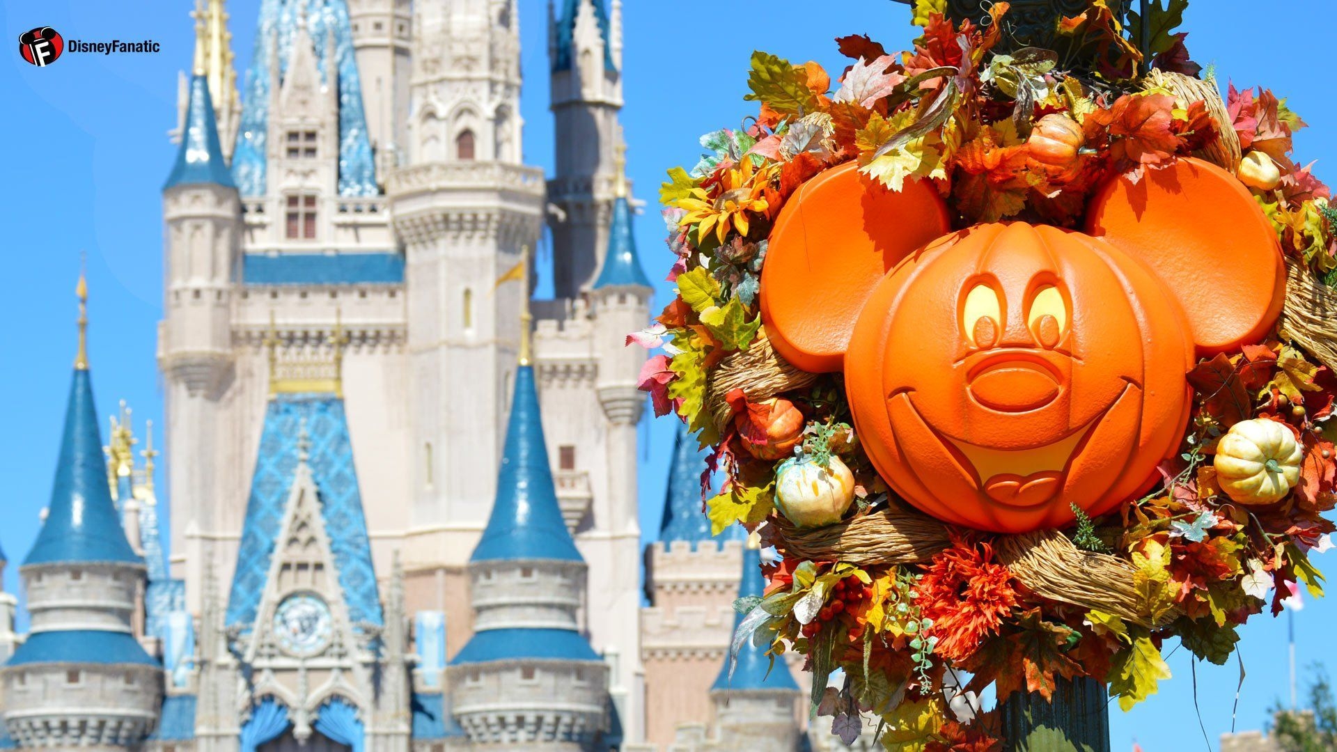 1920x1080 Walt Disney World Resort Wallpaper for Desktop, Laptop and. Wreath decor, Pumpkin wreath, Garland decor, Desktop