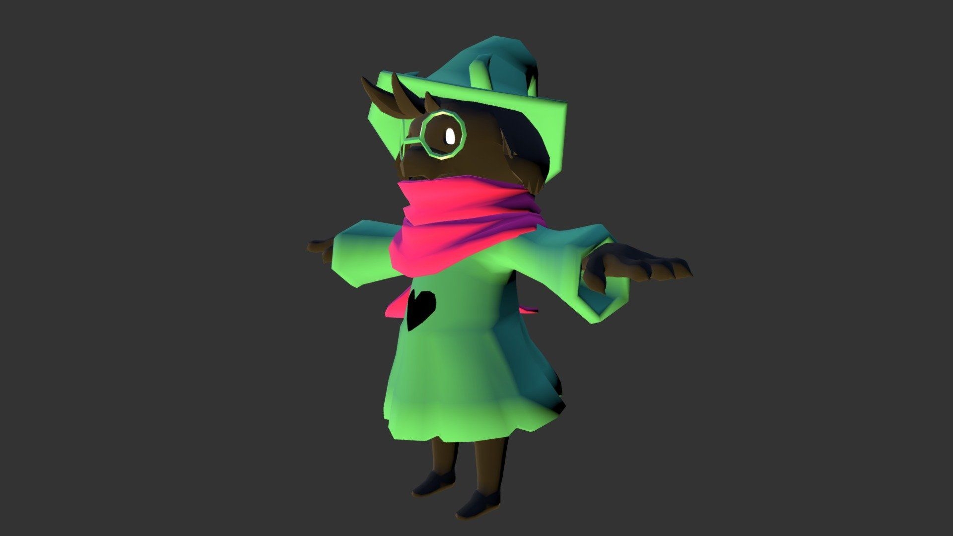 1920x1080 Deltarune Ralsei model by Zeachy2D [096b9a4], Desktop