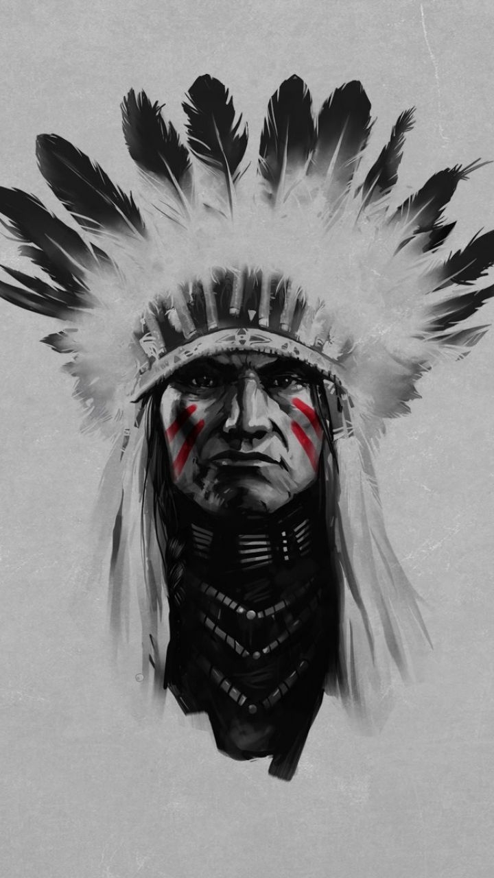 720x1280 JPEGGrafik ×D Wallpaper. Wallpaper background, 3D. Native american tattoos, American tattoos, Native american wallpaper, Phone