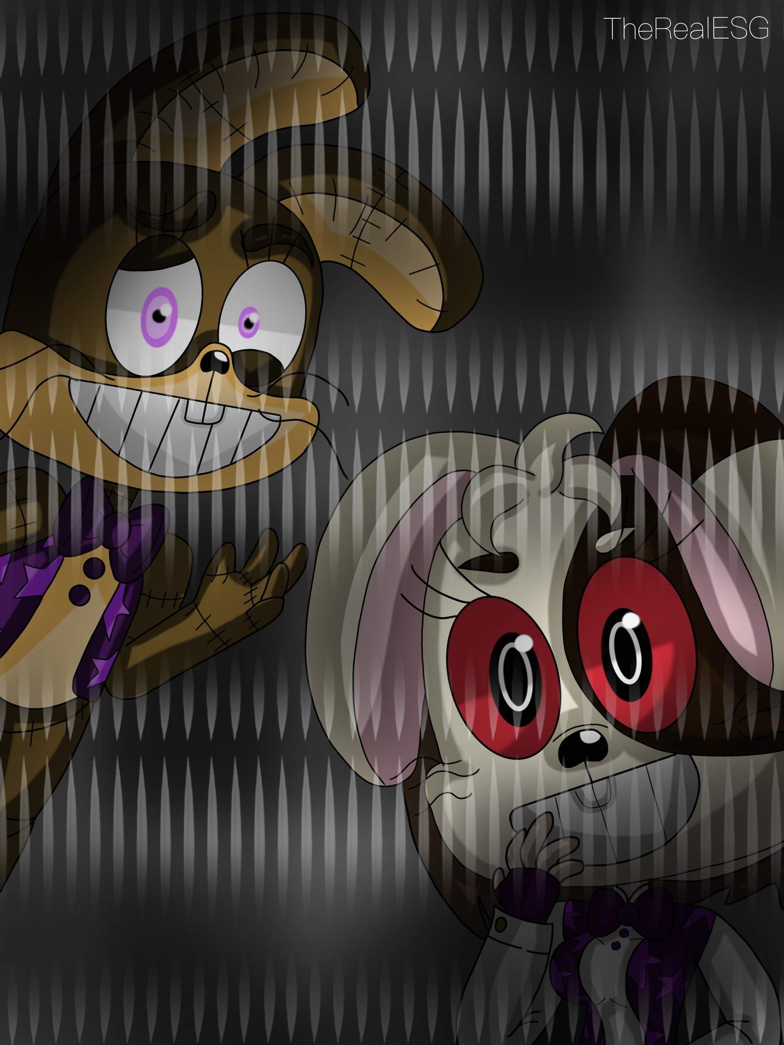 1540x2050 Glitchtrap & Vanny fanart) Glitches get Stitches. Five Nights At Freddy's Amino, Phone