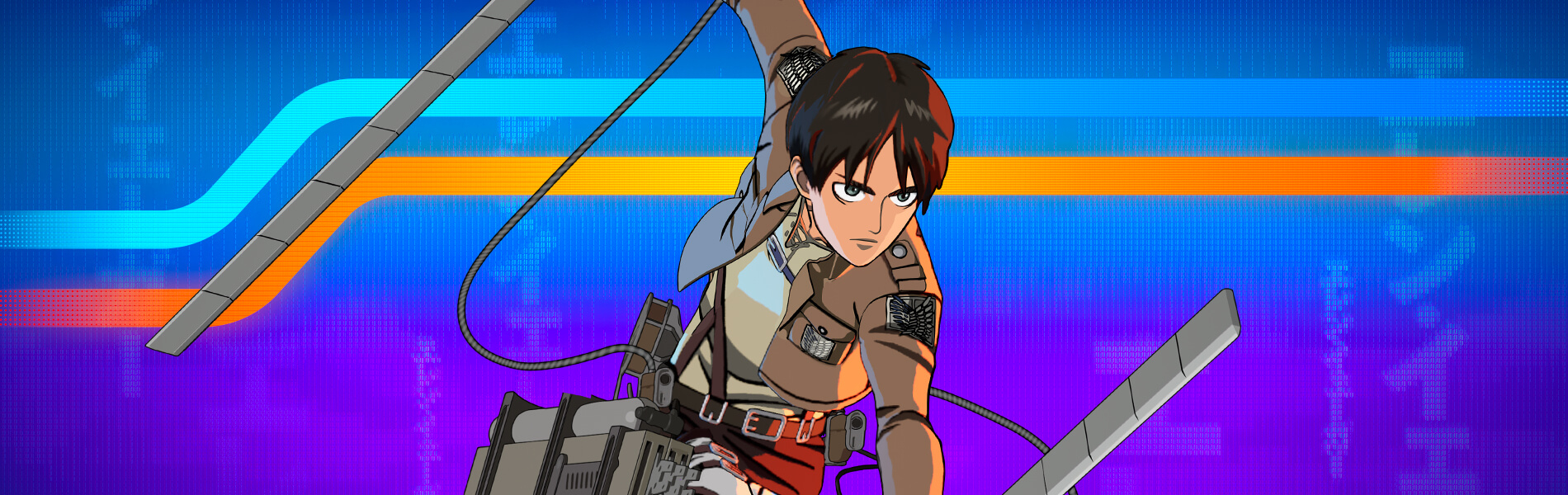 1900x600 Eren Yeager Fortnite wallpaper, Dual Screen