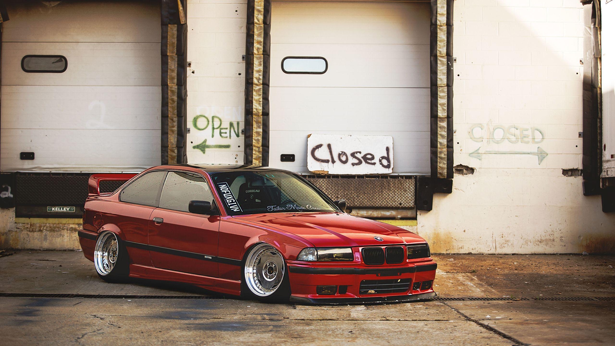 2560x1440 Photo BMW E36 Red automobile, Desktop