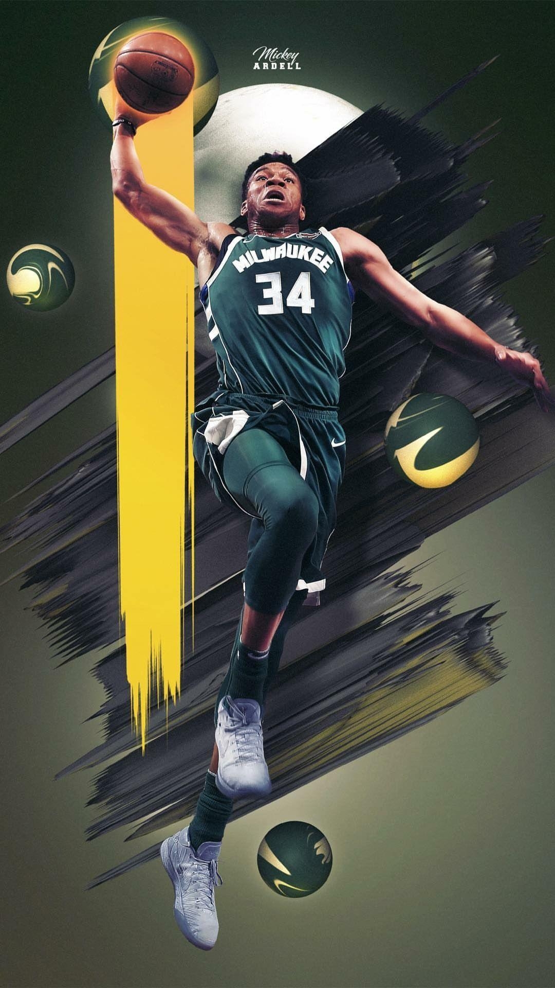 1080x1920 Giannis Antetokounmpo wallpaper. Nba art, Giannis antetokounmpo, Phone