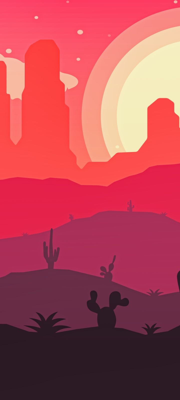 720x1600 Desert Vector Art  Resolution Wallpaper, HD Vector 4K Wallpaper, Image, Photo and Background, Phone