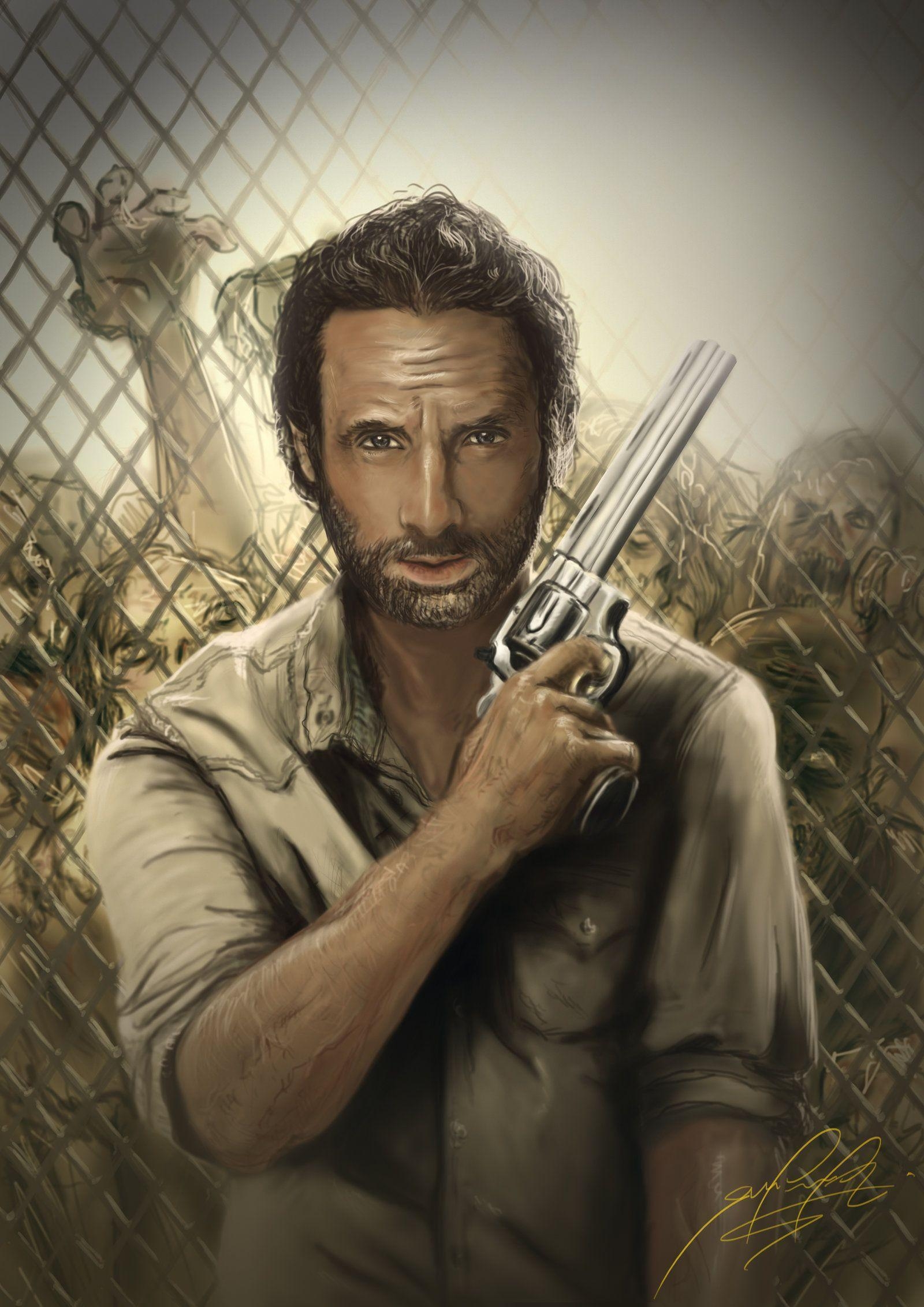 1600x2270 Walking Dead, Rick Grimes, Phone