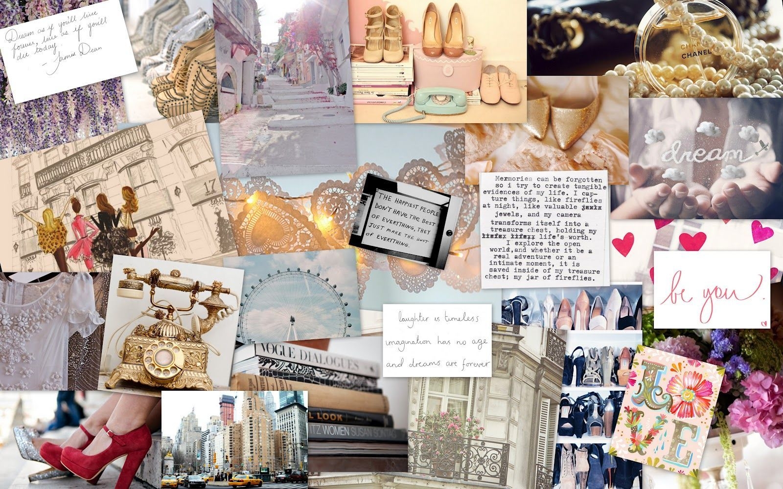 1600x1000 Aesthetic Tumblr Collage Wallpaper Laptop, Desktop