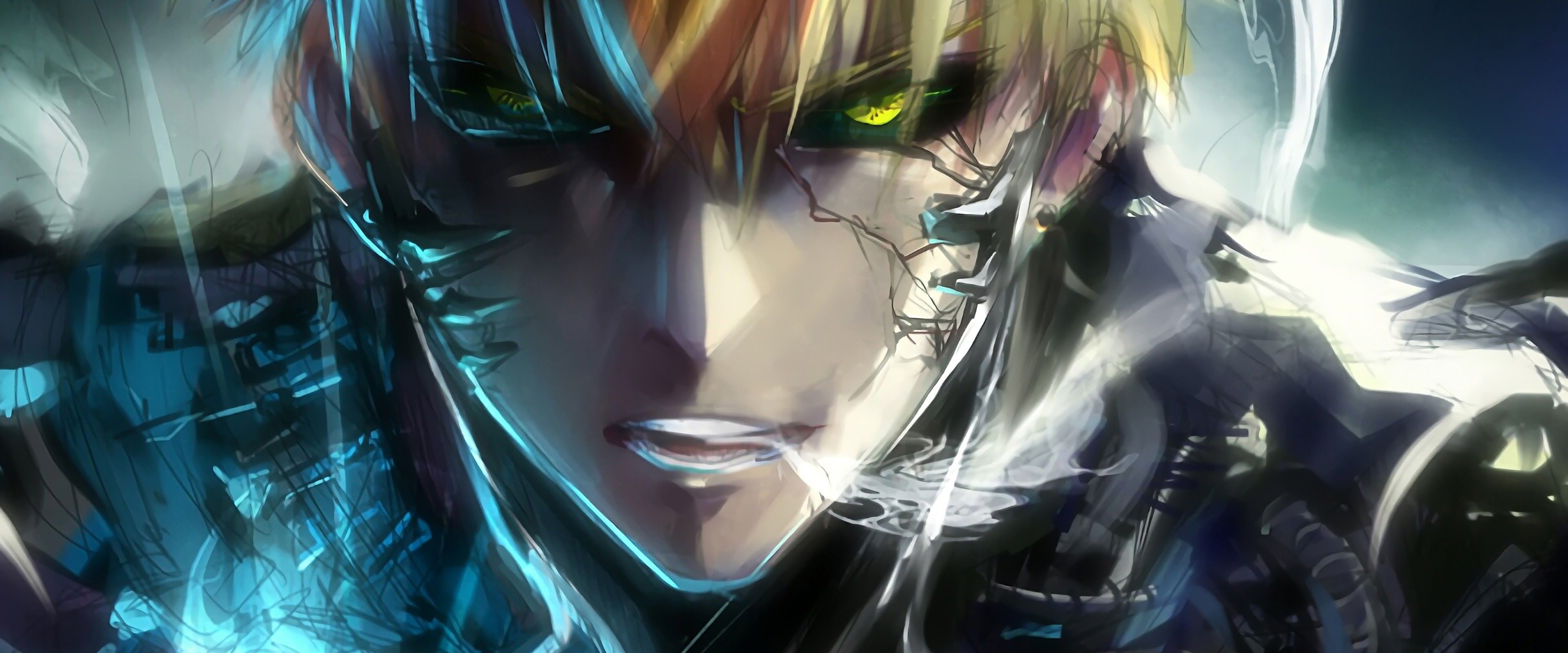 3840x1600 Genos One Punch Man 4K Wallpaper, Dual Screen