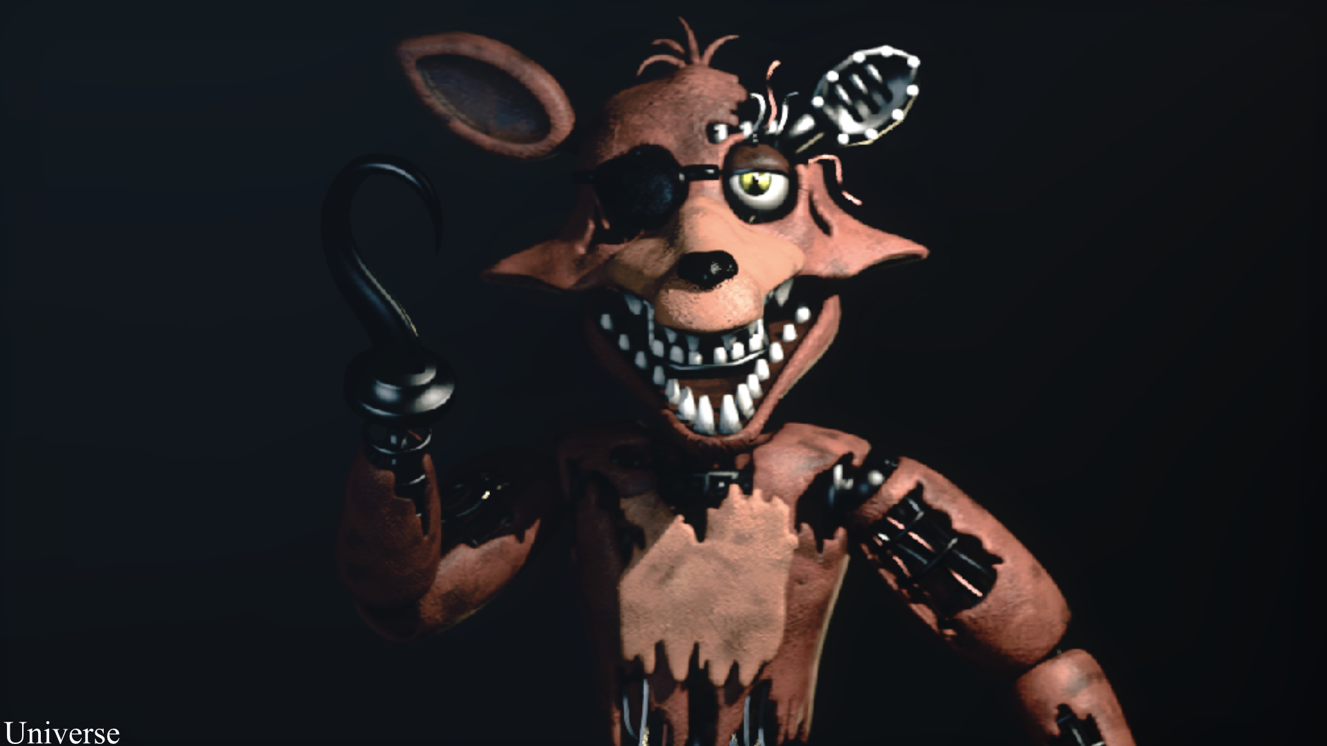 1920x1080 Withered Foxy Stylized Render SFM, Desktop