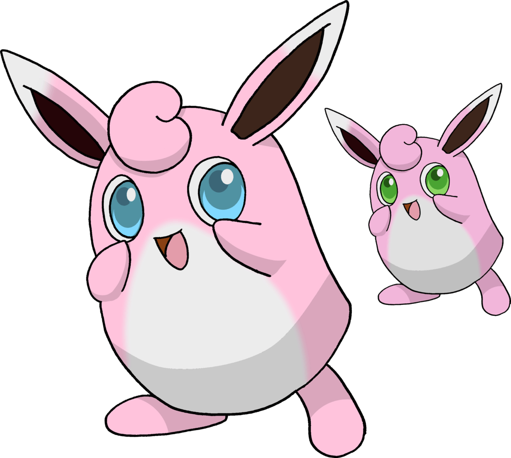 1030x920 Wigglytuff and Shiny Wigglytuff. Pokémon, Desktop