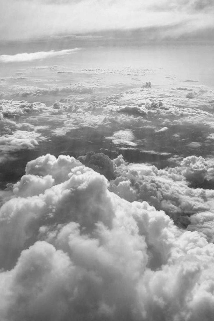 740x1110 Download Light Grey Aesthetic Clouds Wallpaper, Phone