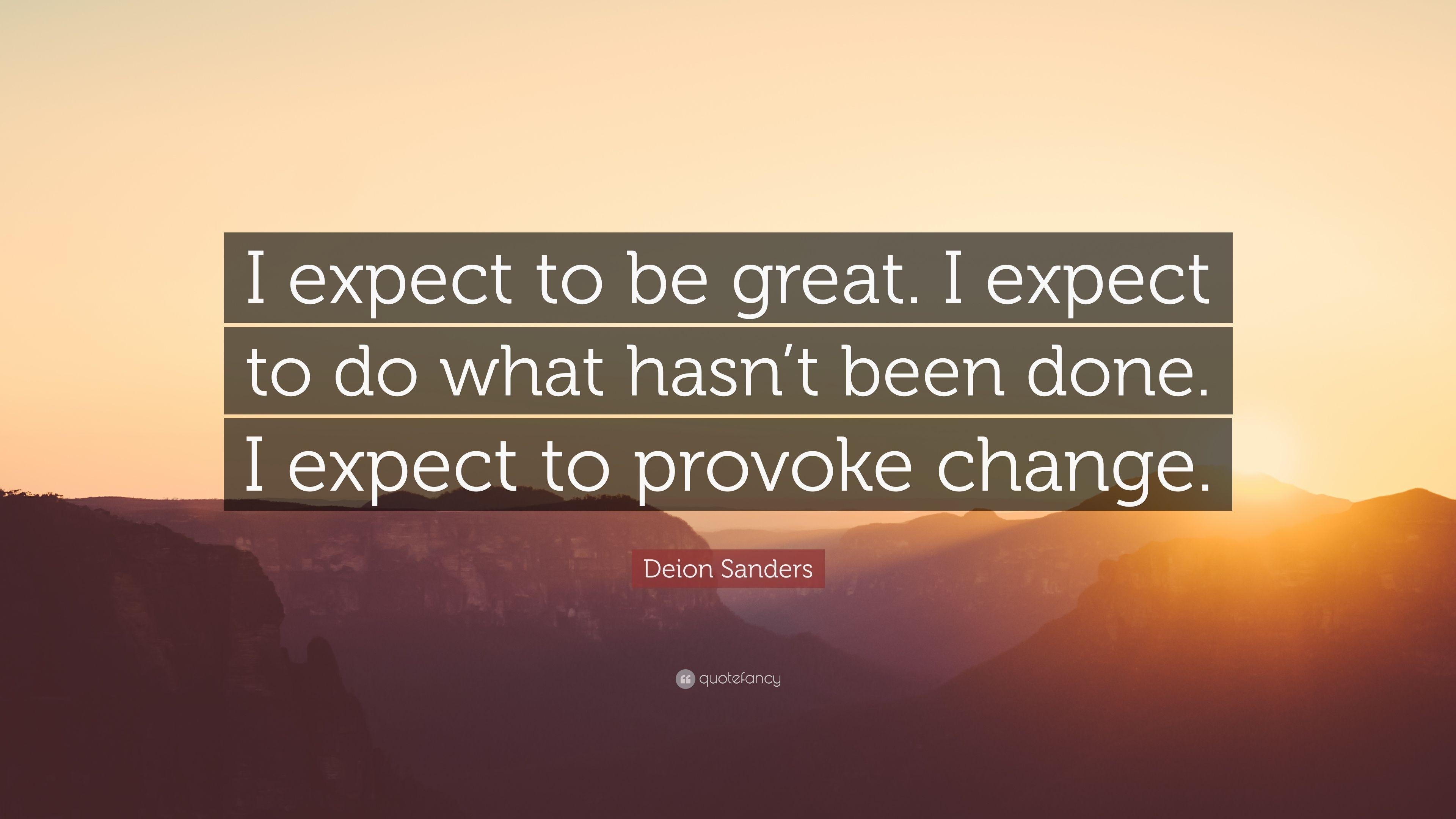 3840x2160 Deion Sanders Quote: “I expect to be great. I expect to do what hasn, Desktop